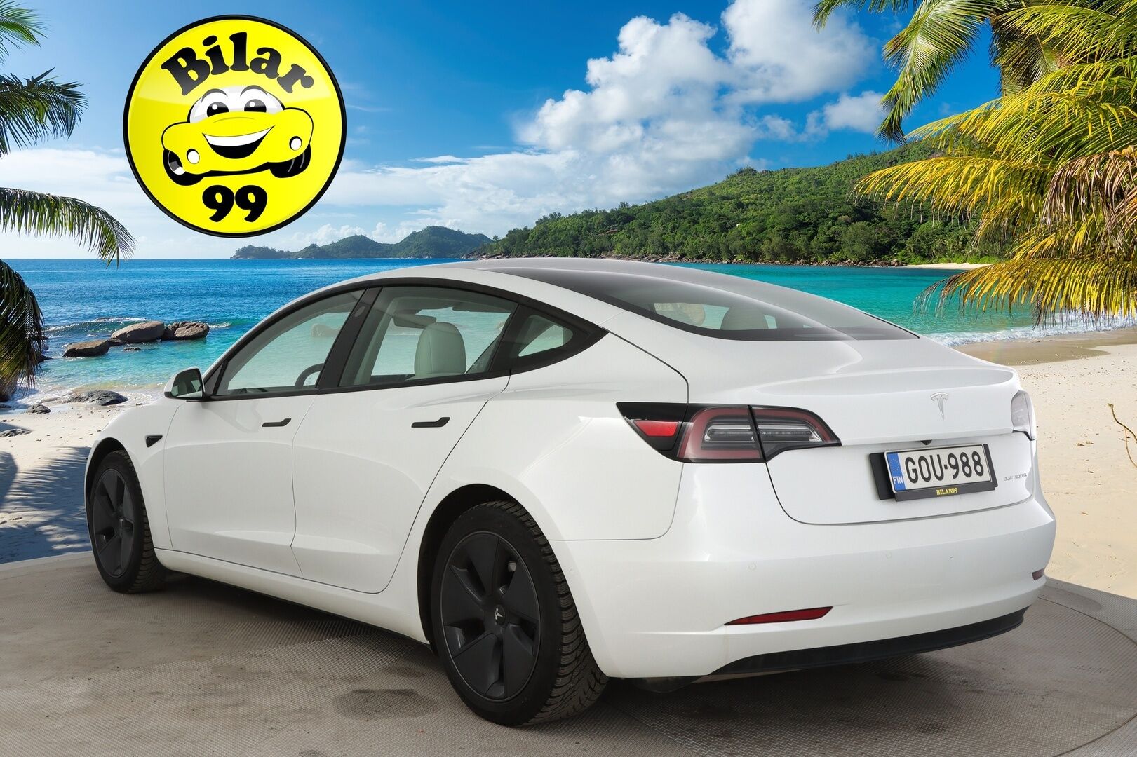 Tesla Model 3 2021 Long Range Dual Motor Awd *Premium audio/  Autopilotti/  2x renkaat + Vanteet/  1.Om/  Winter Package* - 3,99 % KORKOTARJOUS TÄHÄN AUTOON - *Ilmainen kotiintoimitus!* - 