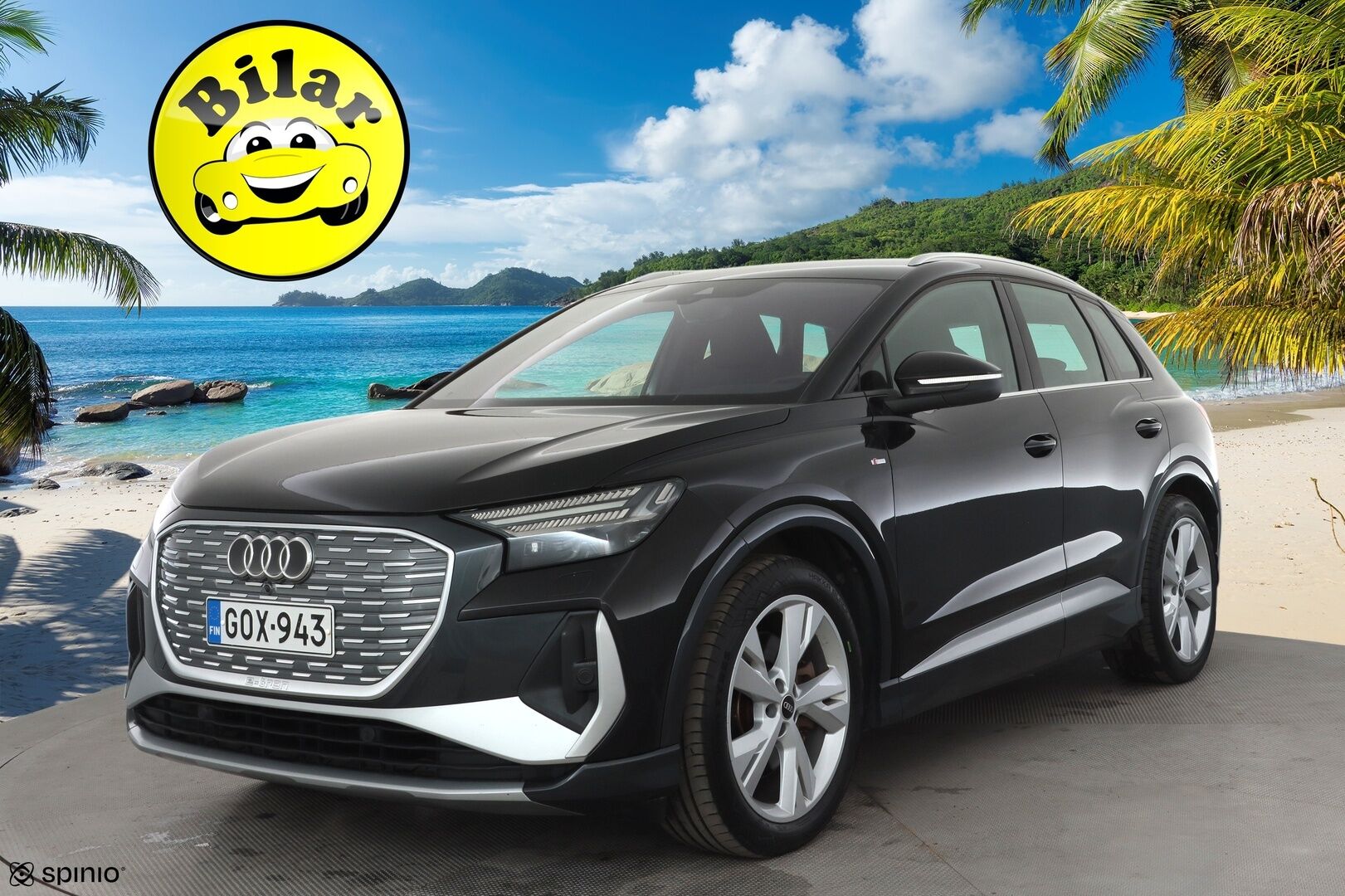 Audi Q4 e-tron 2022 Edition 40 e-tron S line - | ACC | HUD | ILP | Matrix | Sporttipenkit | Ambient | Audi Sound System | P.kamera | Side Assist | Keyless | Navi | 1-om suomiauto | Merkkihuollot |