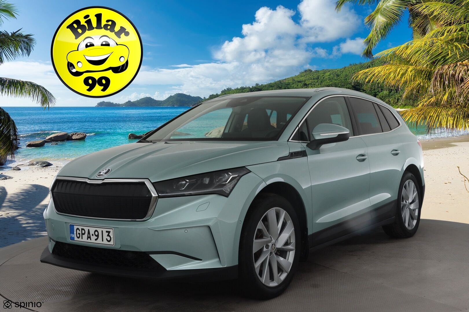 Skoda Enyaq 2022 60 iV *1.OM Suomi-auto / ILP / ACC / P.kamera / Matrix LED / ILP / Muistipenkki / Navi* - *Puolinahat / Sähköluukku / Kahdet renkaat aluvanteilla*