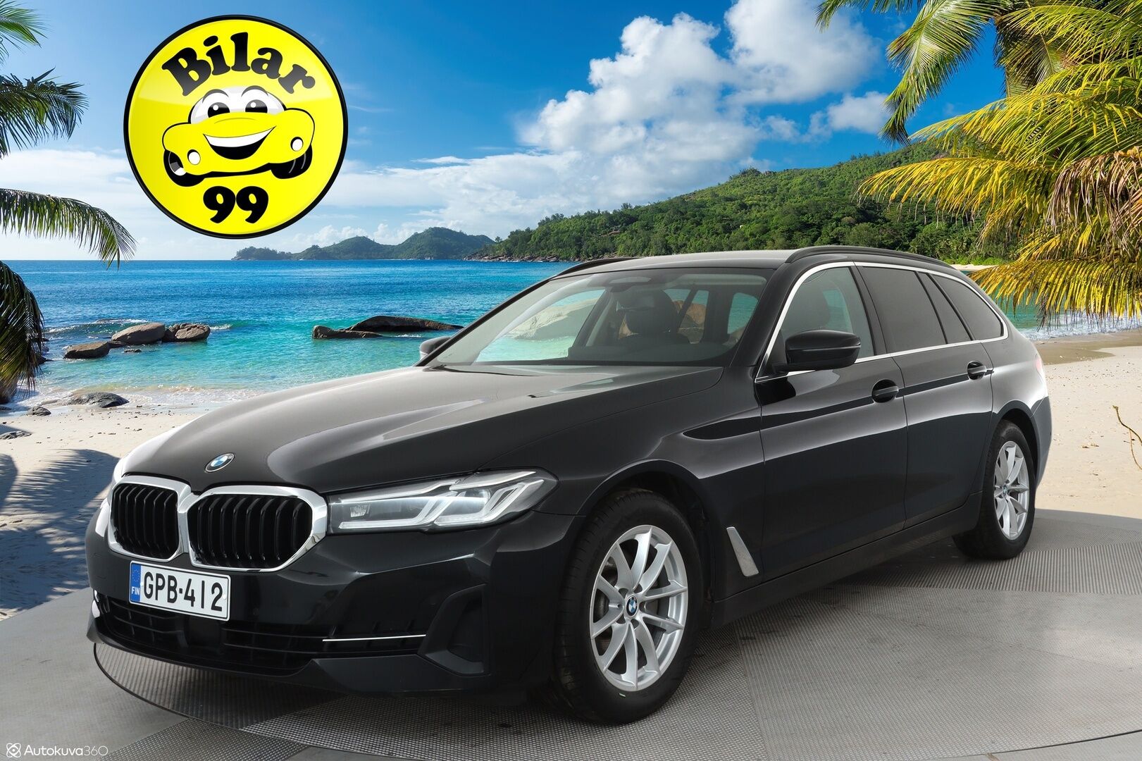 BMW 520 2022 G31 LCI Touring 520d A xDrive MHEV **Adapt. vakkari / Hifi / Sporttipenkit / Adapt. LED / Koukku / Apple&Android** - 3,99 % KORKOTARJOUS TÄHÄN AUTOON - 1-om. Suomi-auto / P.kamera / Nahkasisusta