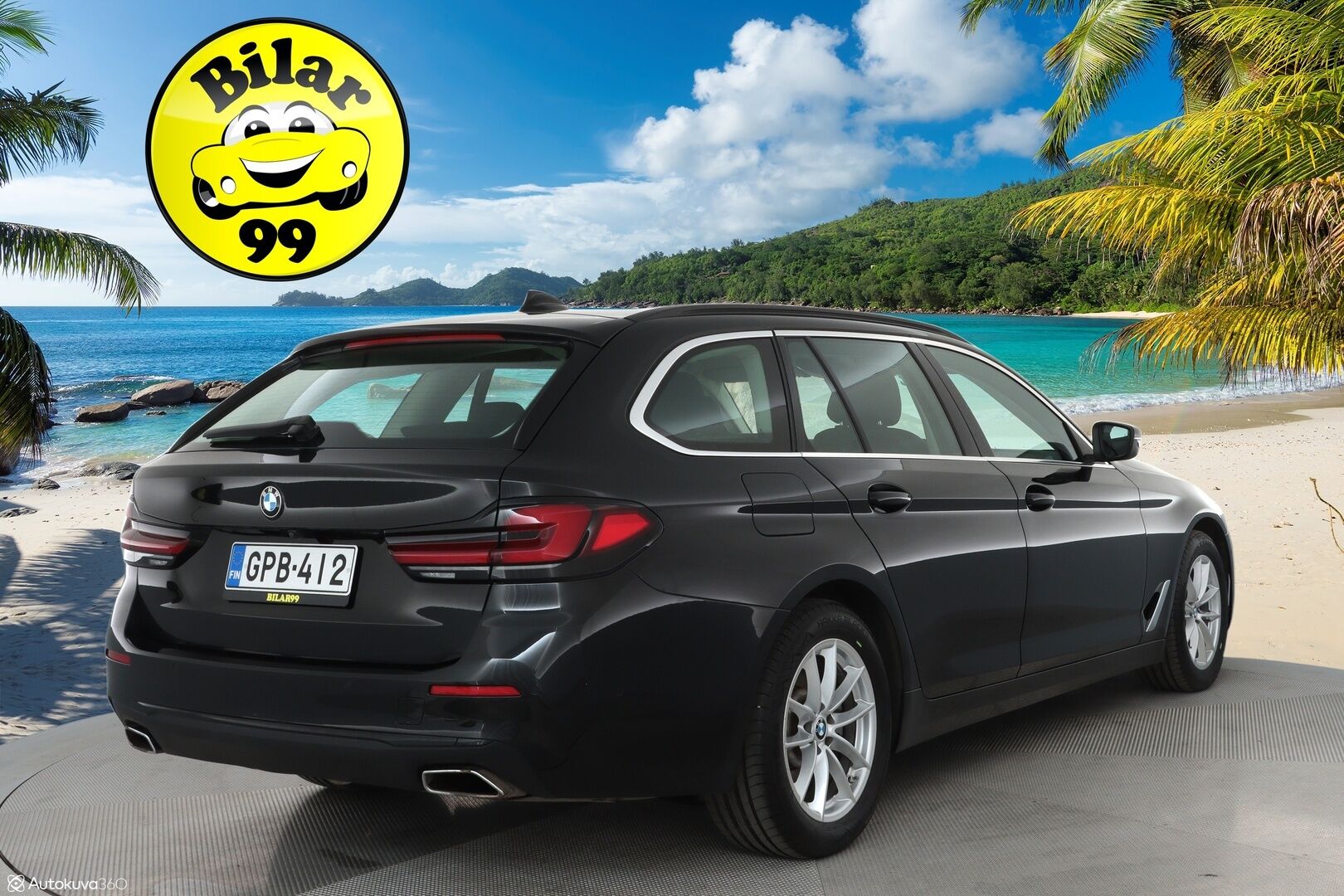 BMW 520 2022 G31 LCI Touring 520d A xDrive MHEV **Adapt. vakkari / Hifi / Sporttipenkit / Adapt. LED / Koukku / Apple&Android** - 3,99 % KORKOTARJOUS TÄHÄN AUTOON - 1-om. Suomi-auto / P.kamera / Nahkasisusta