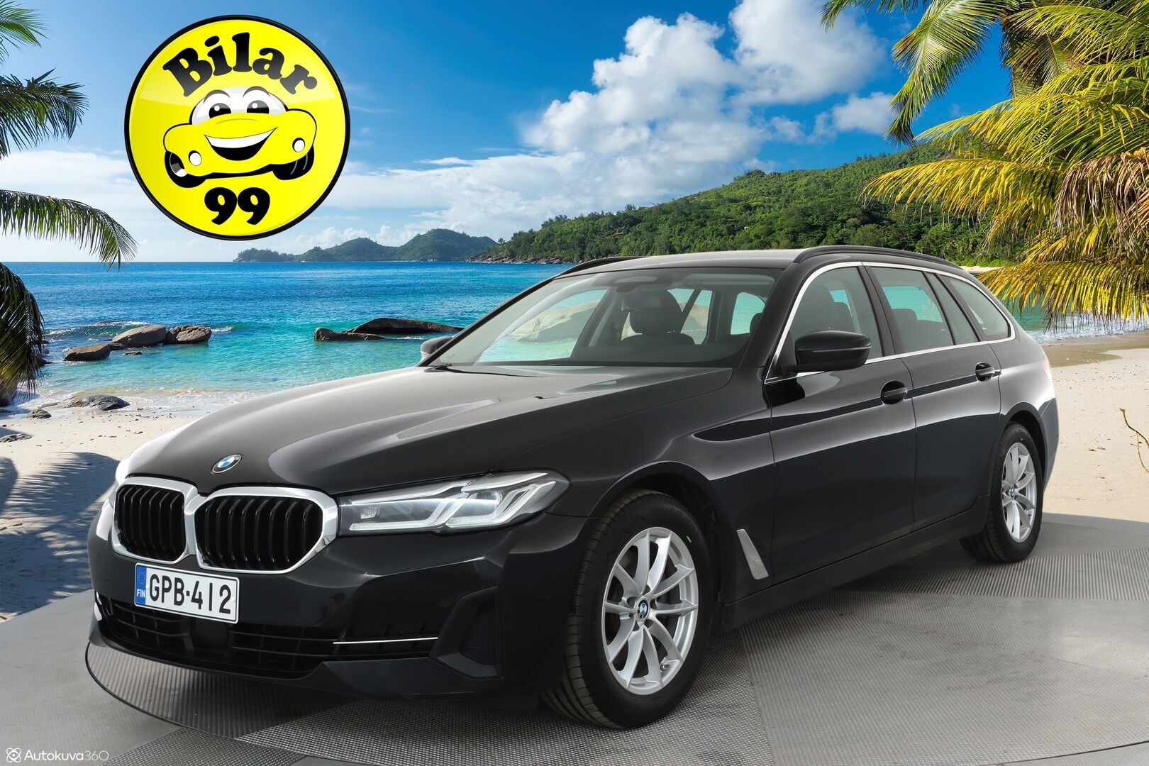 BMW 520 2022 G31 LCI Touring 520d A xDrive MHEV **Adapt. vakkari / Hifi / Sporttipenkit / Adapt. LED / Koukku / Apple&Android** - 3,99 % KORKOTARJOUS TÄHÄN AUTOON - 1-om. Suomi-auto / P.kamera / Nahkasisusta