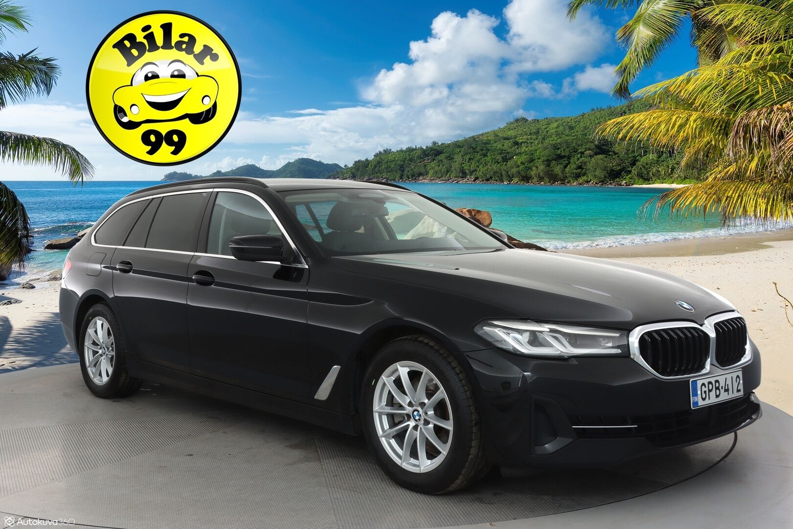 BMW 520 2022 G31 LCI Touring 520d A xDrive MHEV **Adapt. vakkari / Hifi / Sporttipenkit / Adapt. LED / Koukku / Apple&Android** - 3,99 % KORKOTARJOUS TÄHÄN AUTOON - 1-om. Suomi-auto / P.kamera / Nahkasisusta