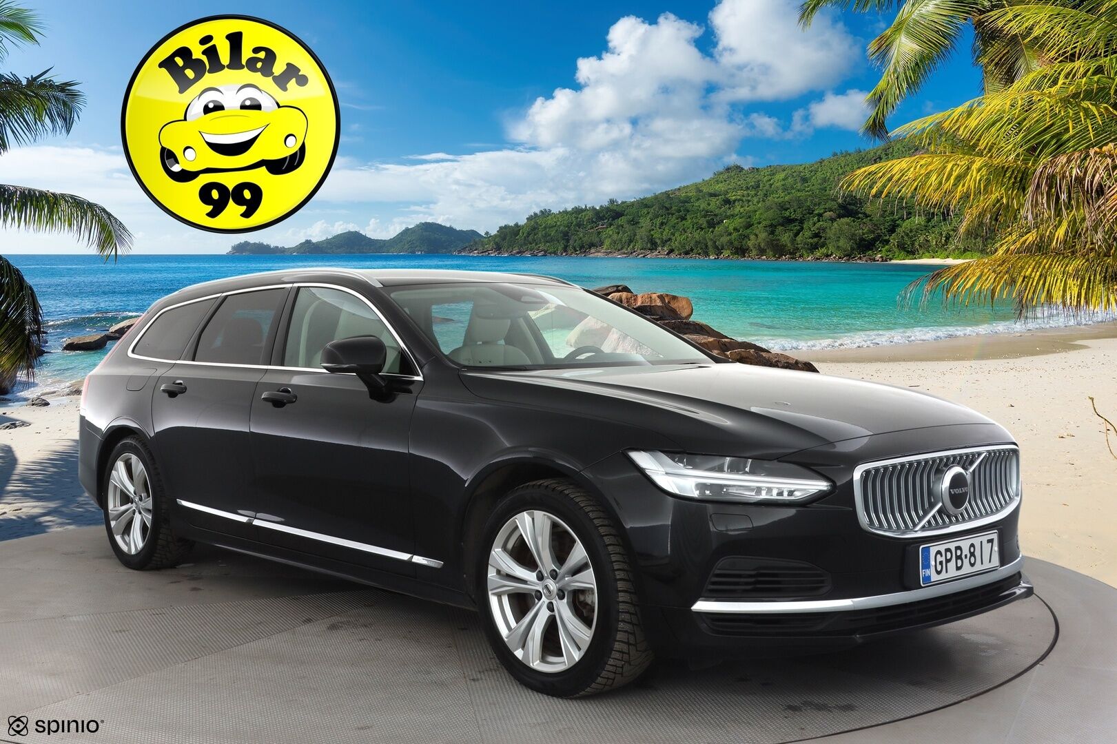 Volvo V90 2023 T6 AWD Long Range Plus Bright aut * ACC / Koukku / Full-LED / P.Kamera / Sportnahat Muistilla / Navi / Kaistavahti * - 1-om Suomi-auto / Akku kuntotarkastettu / Kahdet renkaat aluvanteilla / Merkkihuollot