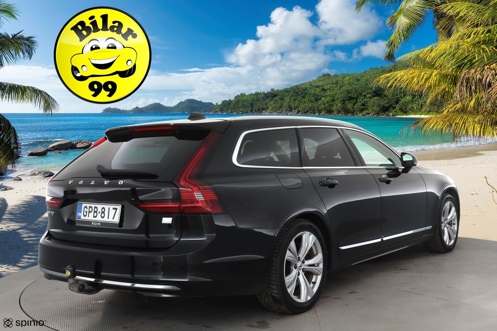 Volvo V90 2023 T6 AWD Long Range Plus Bright aut * ACC / Koukku / Full-LED / P.Kamera / Sportnahat Muistilla / Navi / Kaistavahti * - 1-om Suomi-auto / Akku kuntotarkastettu / Kahdet renkaat aluvanteilla / Merkkihuollot
