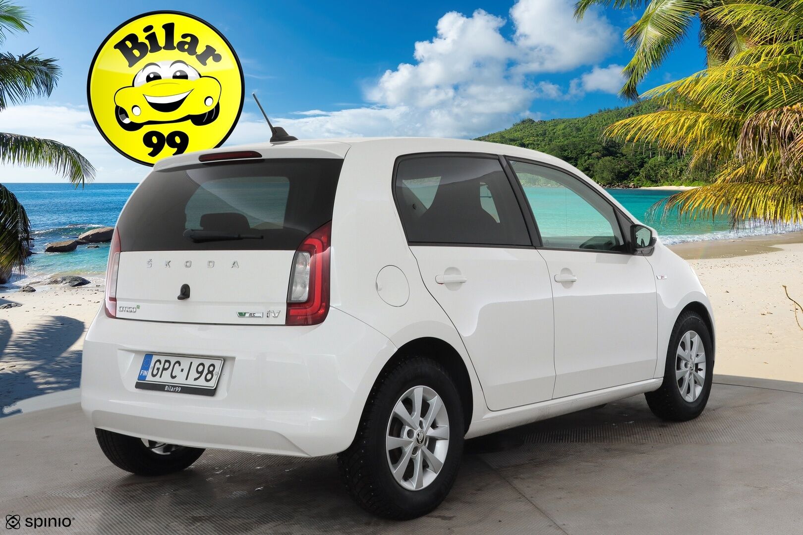 Skoda Citigo 2020 36.9 kWh 61 kW Ambition iV * Auto.ilmastointi / Bluetooth / 2xRenkaat / Kaistavahti * - Akku kuntotarkastettu