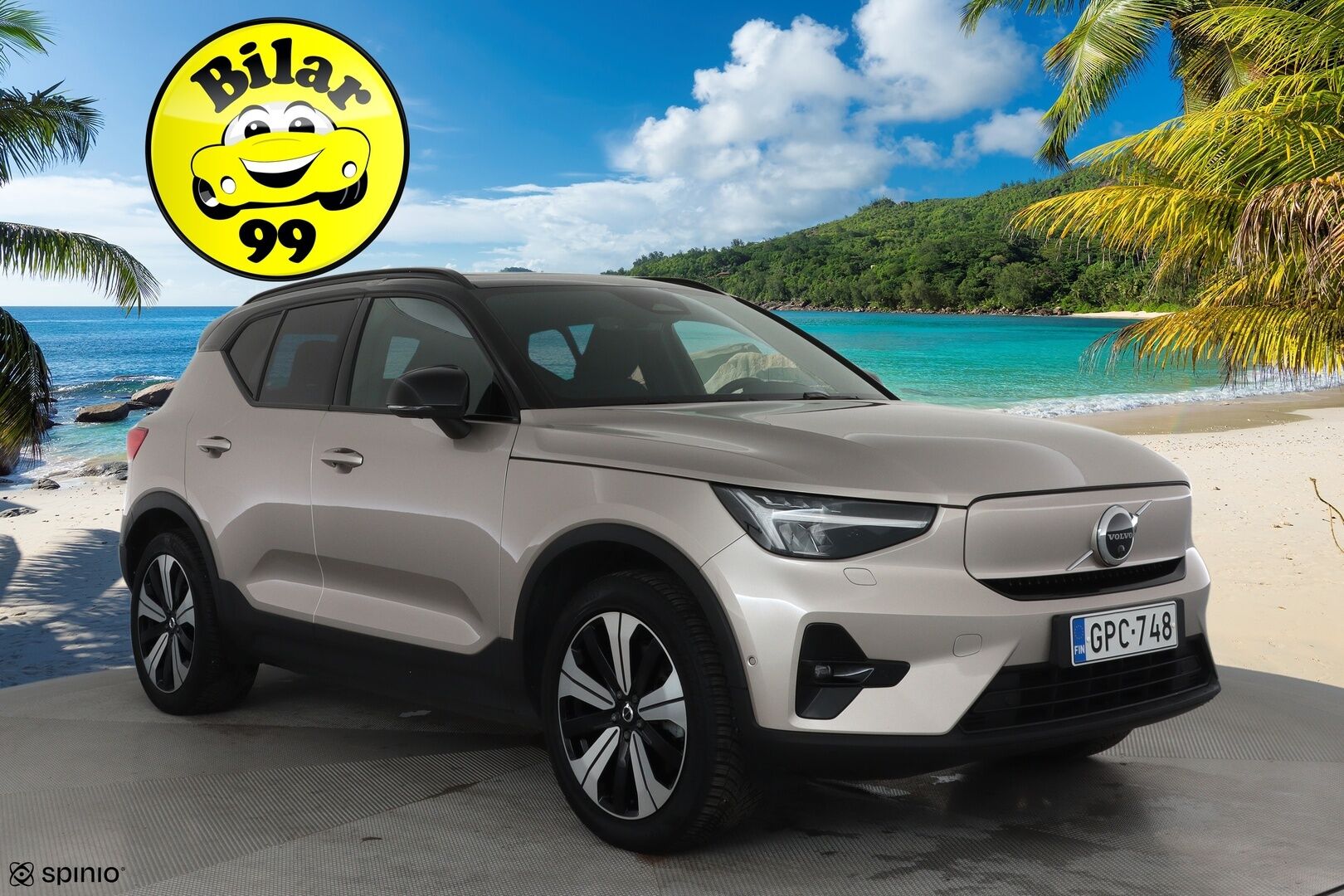 Volvo XC40 2023 Recharge Twin Ultimate aut *Koukku / ACC / 360° / H&K / Panorama / BLIS / ILP / LED / Navi / Muistipenkki * - 3,99 % KORKOTARJOUS TÄHÄN AUTOON 14.9. ASTI! - 1.Om Suomi-auto / SoH 95.7% / Kahdet renkaat aluvanteilla / Facelift / Juuri huollettu! / ALV