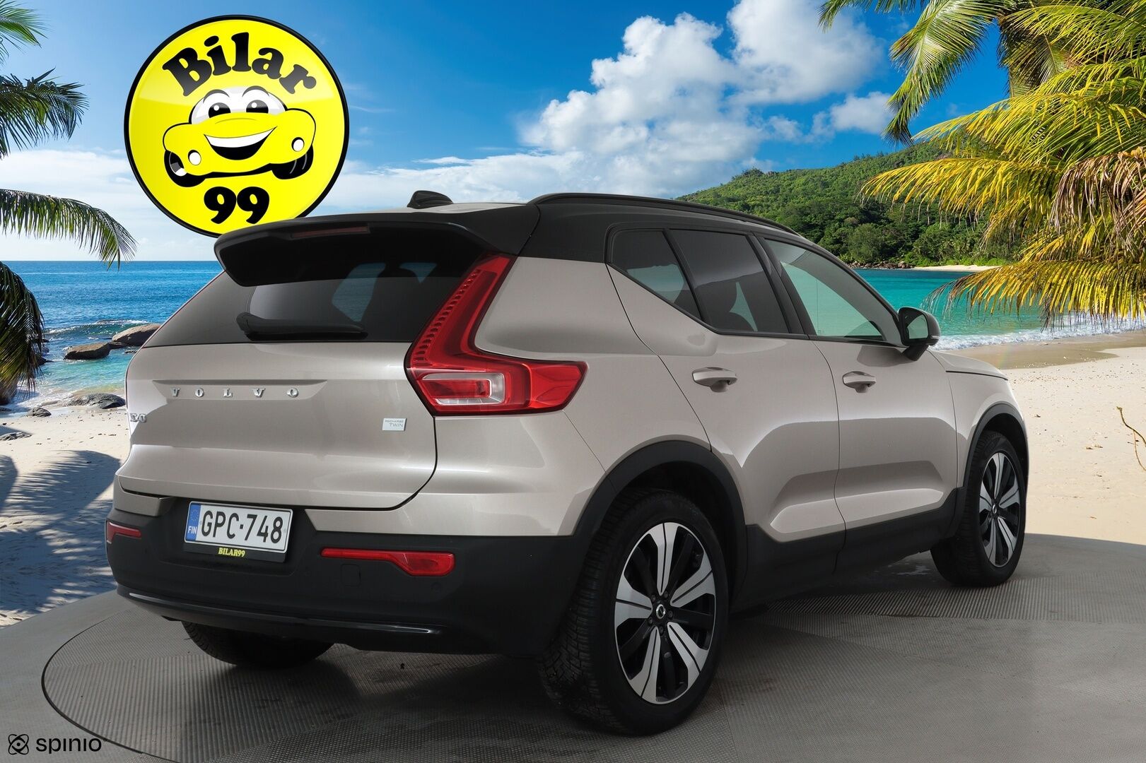 Volvo XC40 2023 Recharge Twin Ultimate aut *Koukku / ACC / 360° / H&K / Panorama / BLIS / ILP / LED / Navi / Muistipenkki * - 3,99 % KORKOTARJOUS TÄHÄN AUTOON 14.9. ASTI! - 1.Om Suomi-auto / SoH 95.7% / Kahdet renkaat aluvanteilla / Facelift / Juuri huollettu! / ALV