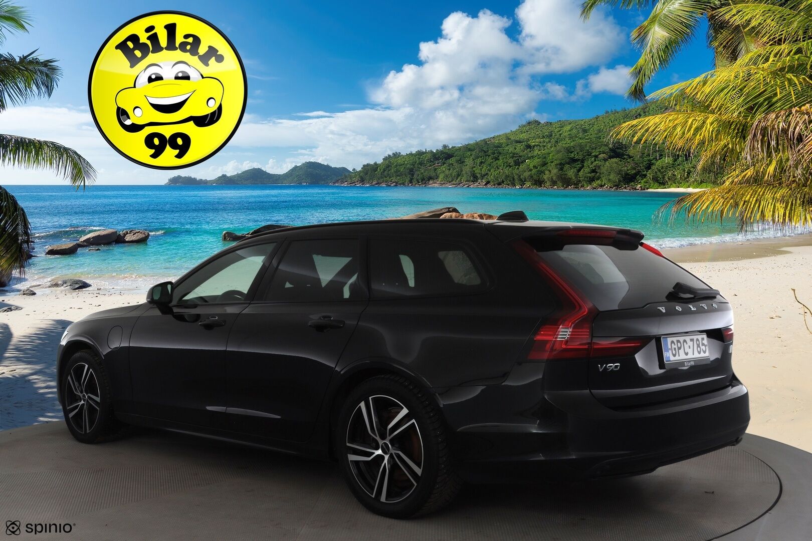 Volvo V90 2023 T6 AWD Long Range Plus Dark aut * ACC / P.kamera / Full LED / Muistipenkit / Sporttinahat / BLIS / Facelift / KeylessGo * - 1.Om Suomi-auto / Kahdet renkaat aluvanteilla / Merkkihuollettu