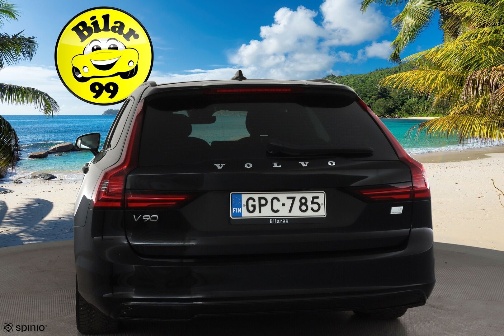 Volvo V90 2023 T6 AWD Long Range Plus Dark aut * ACC / P.kamera / Full LED / Muistipenkit / Sporttinahat / BLIS / Facelift / KeylessGo * - 1.Om Suomi-auto / Kahdet renkaat aluvanteilla / Merkkihuollettu