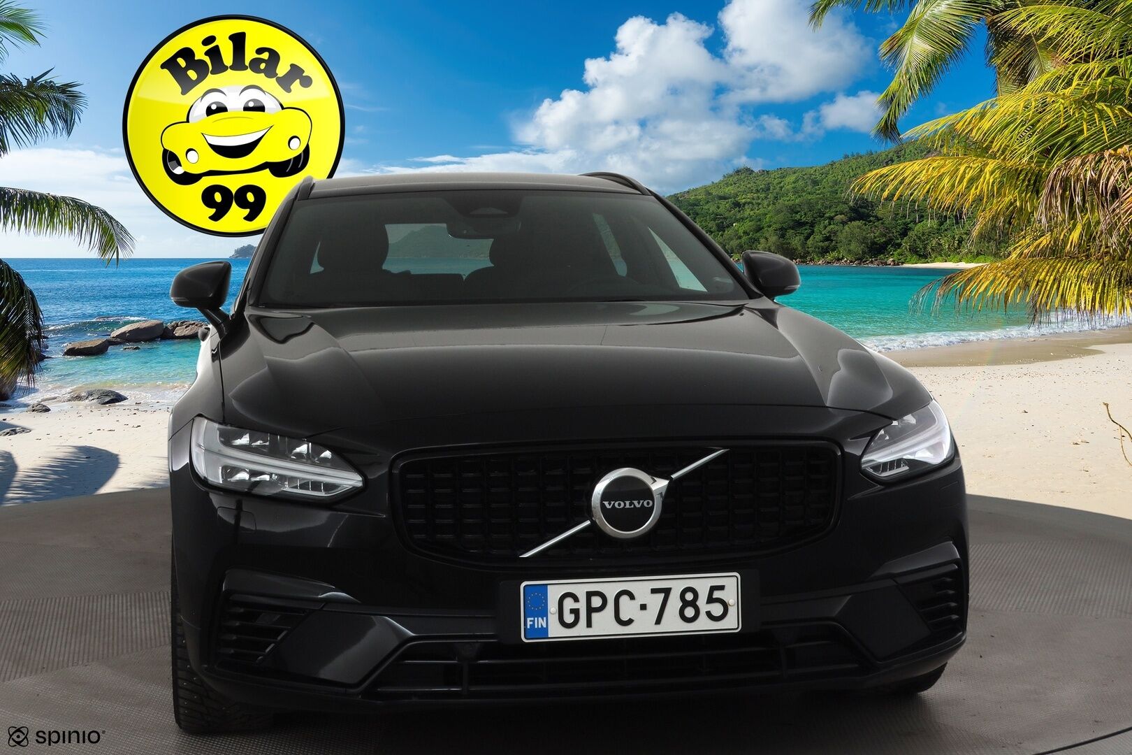 Volvo V90 2023 T6 AWD Long Range Plus Dark aut * ACC / P.kamera / Full LED / Muistipenkit / Sporttinahat / BLIS / Facelift / KeylessGo * - 1.Om Suomi-auto / Kahdet renkaat aluvanteilla / Merkkihuollettu