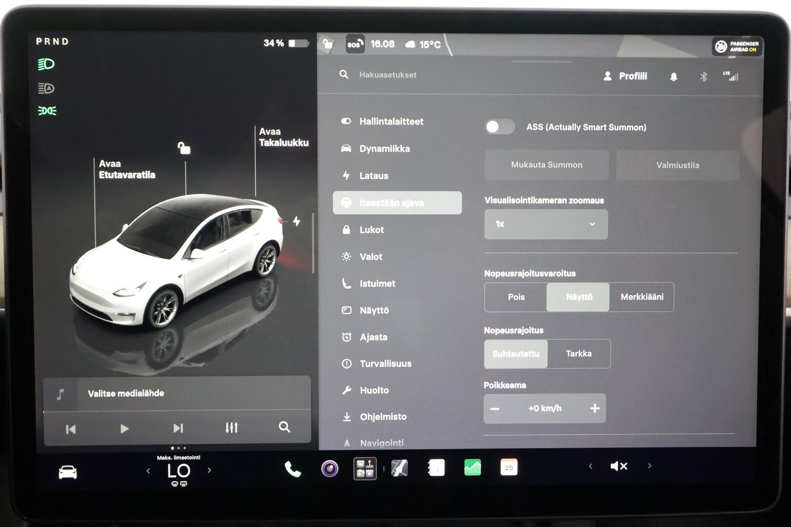 Tesla Model Y 2022 Long Range - | Koukku | ILP | Lasikatto | ACC | Matrix-LED | P.Kamera | Muistipenkki | Premium Audio | Navi | Kaistavahti | Keyless | 2x Latauskaapelit | Suomi-auto |