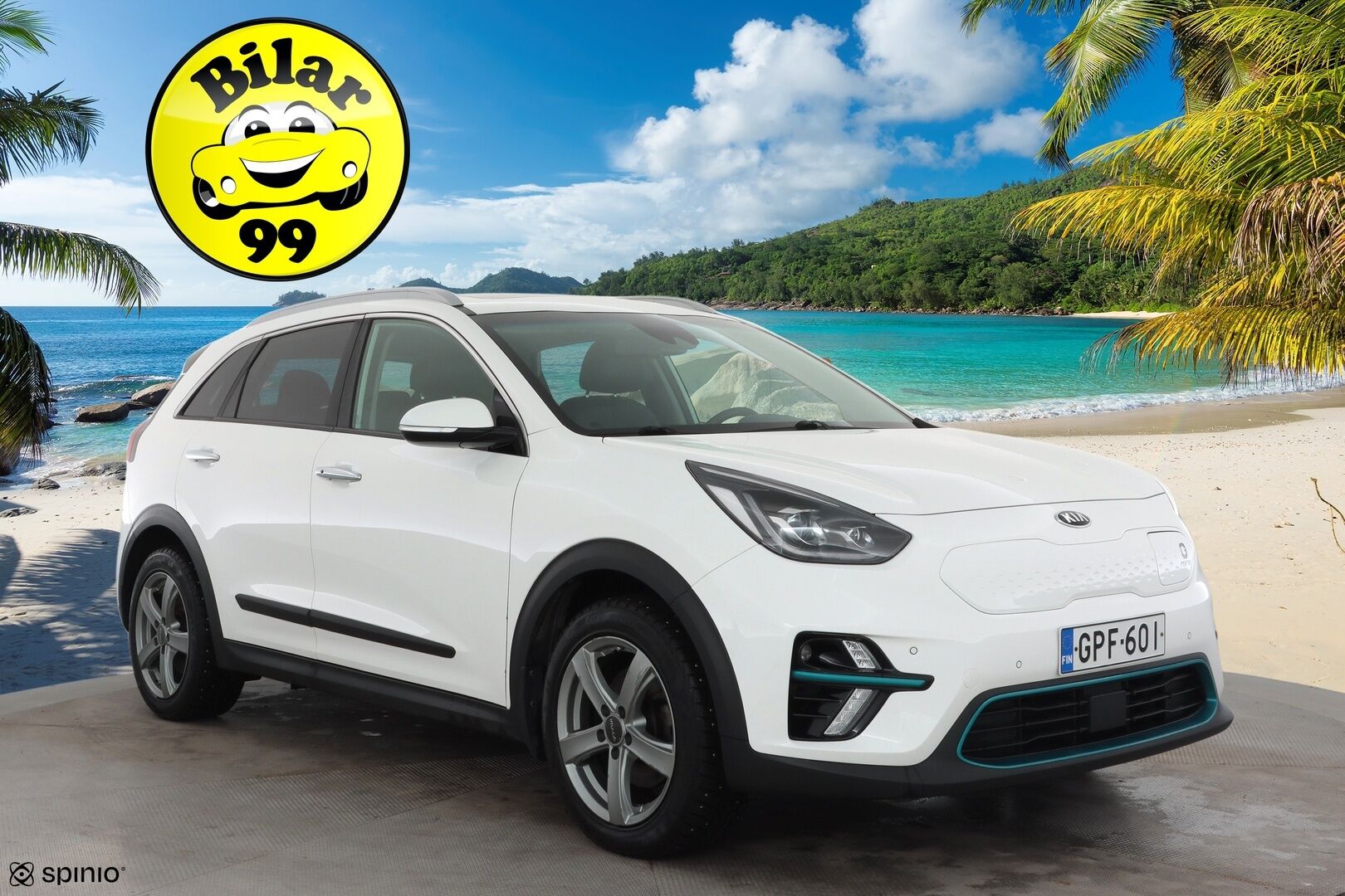 Kia Niro Electric 2019 Business Luxury 64 kWh 204 hv * ACC / P.kamera / ILP / Lasikattoluukku / JBL / Muistipenkki / Navi / Ilmastoidut nahat * - Akku kuntotarkastettu / Kahdet renkaat aluvanteilla / Merkkihuollettu