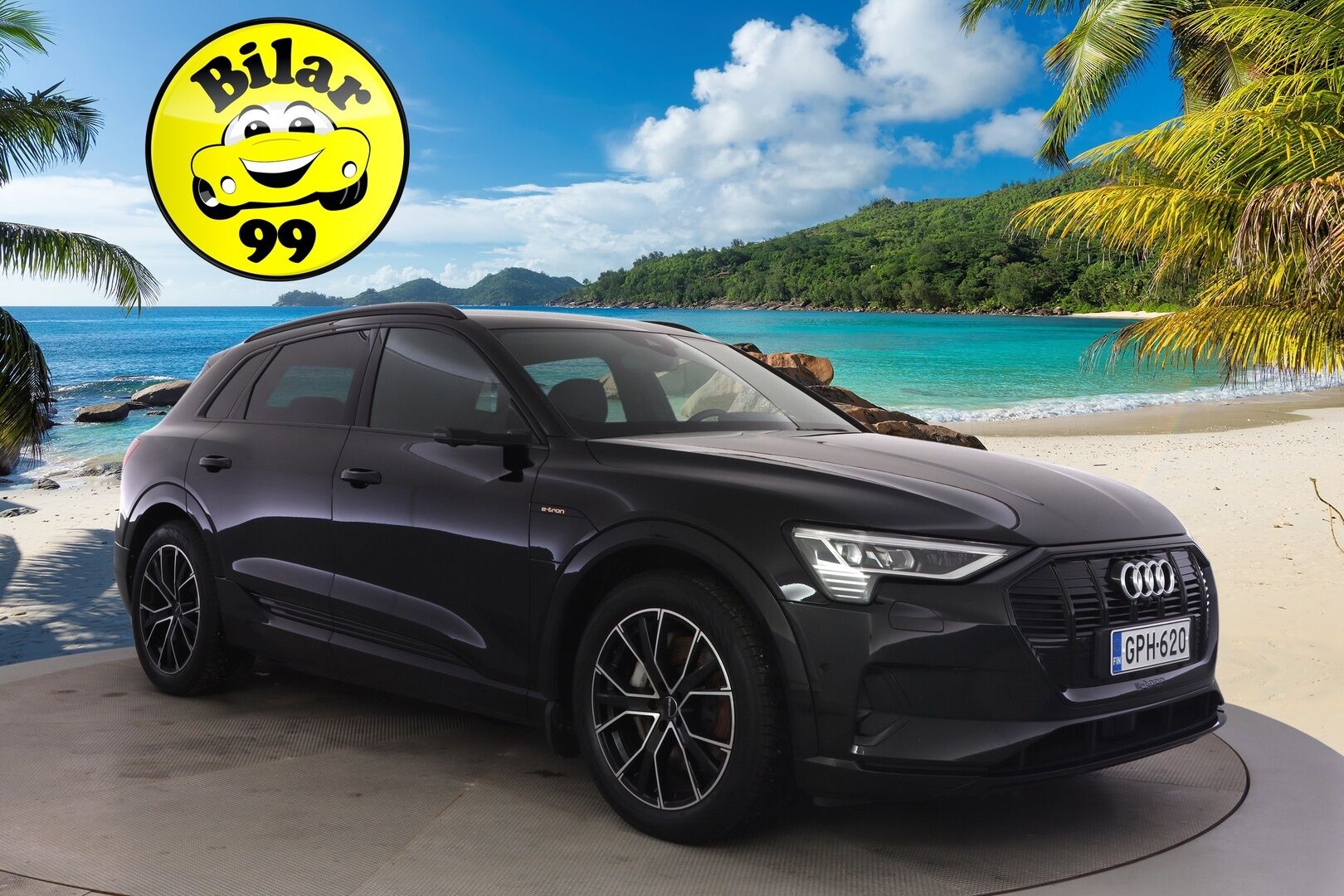 Audi e-tron 2019 55 Quattro* Adapt. Vak. / Sporttipenkit / HUD / Koukku / Muistipenkki / 360° Kamera / Navi / KESSY / Sähkökontti / Koukku* - *2x latauskaapelit / 2x Renkaat & Vanteet / Kattava huoltohistoria!*
