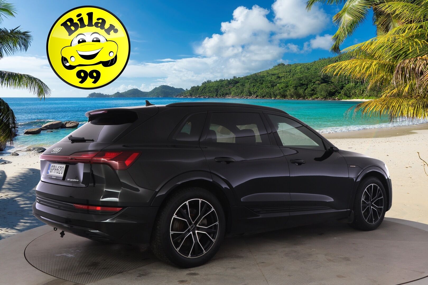 Audi e-tron 2019 55 Quattro* Adapt. Vak. / Sporttipenkit / HUD / Koukku / Muistipenkki / 360° Kamera / Navi / KESSY / Sähkökontti / Koukku* - *2x latauskaapelit / 2x Renkaat & Vanteet / Kattava huoltohistoria!*