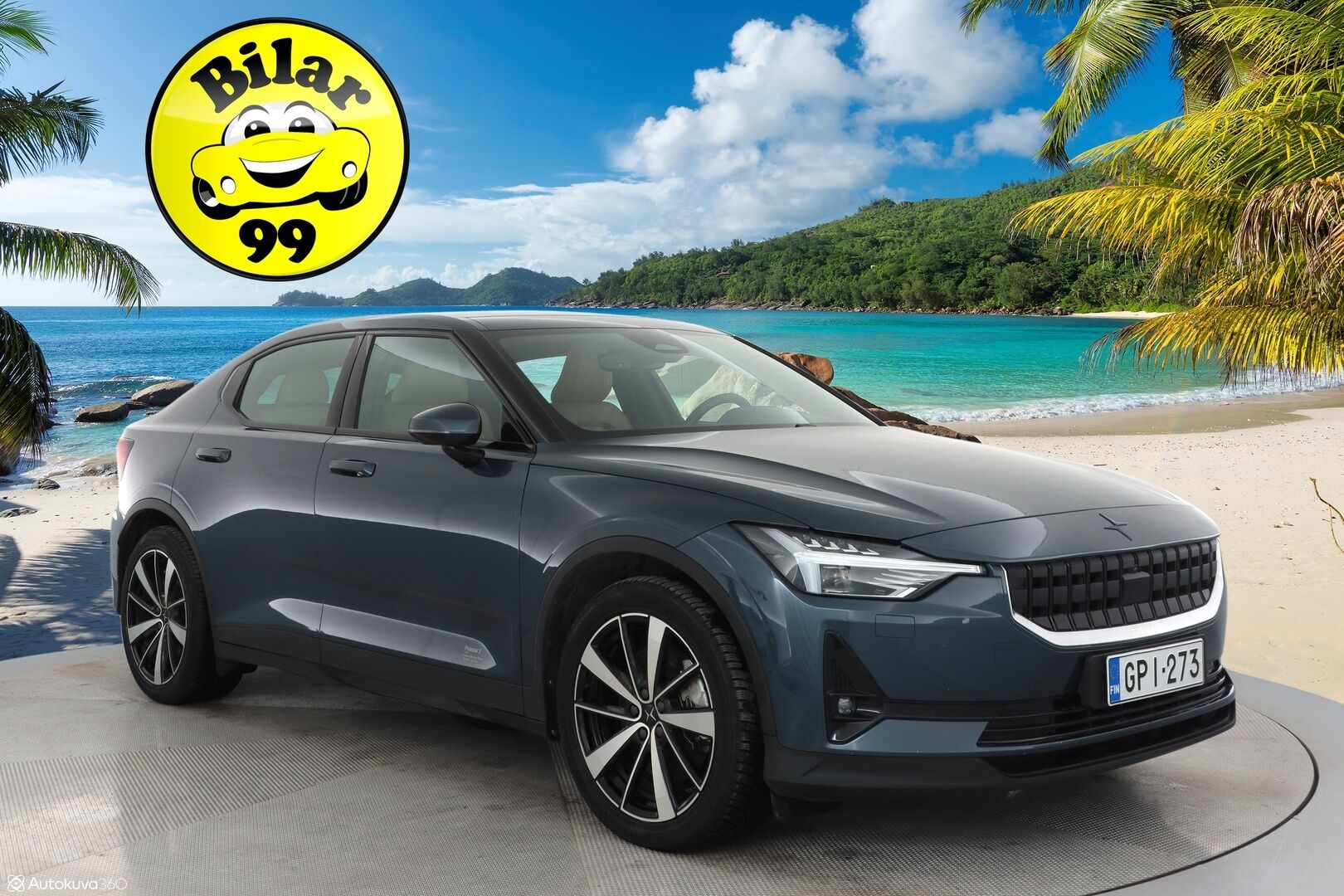 Polestar 2 2021 Launch Edition, 300kW, 78kWh * Plus&Pilot paketit / Ilmastoidut nahkapenkit / Koukku / Pixel LED / Lasikatto / 360 - 3,99 % KORKOTARJOUS TÄHÄN AUTOON - Acc / AppleCarPlay /  / 2x Avain / Blis 