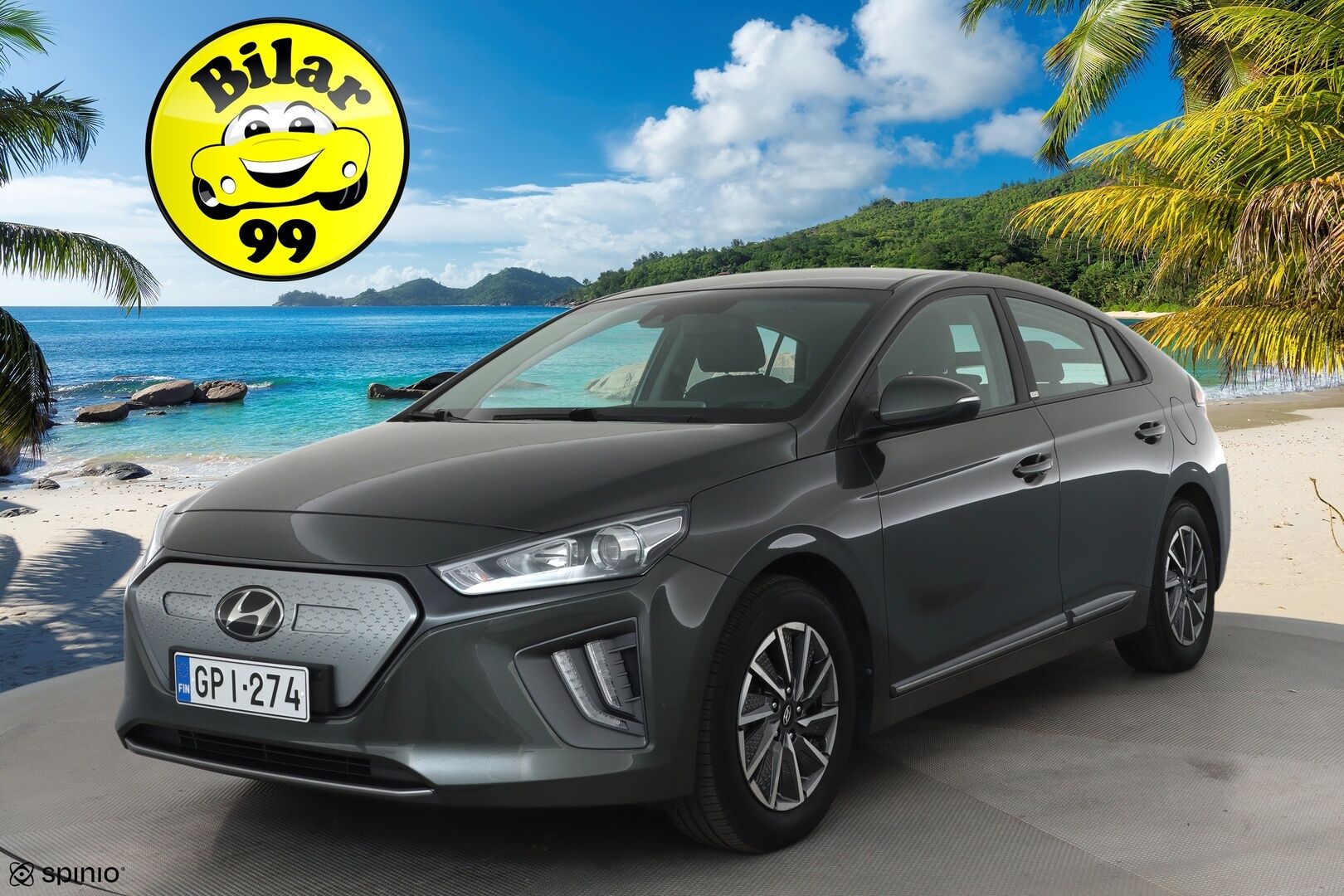 Hyundai IONIQ ELECTRIC 2021 38 kWh 136 hv **Adapt.vakkari / P.kamera / Navi / Ratinlämmitys / Infinity Audio / KeylessGo** - Akku kuntotarkastettu / Kahdet renkaat aluvanteilla