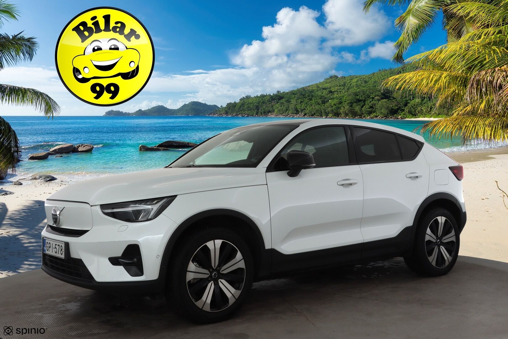 Volvo C40 2023 Recharge Twin Ultimate aut * ILP / Lasikatto / ACC / LED / 360 / Sportpenkki Muistilla / Navi * - H&K / Suomi-auto / Kahdet renkaat aluvanteilla / 2x Latauskaapelit / Merkkihuollot