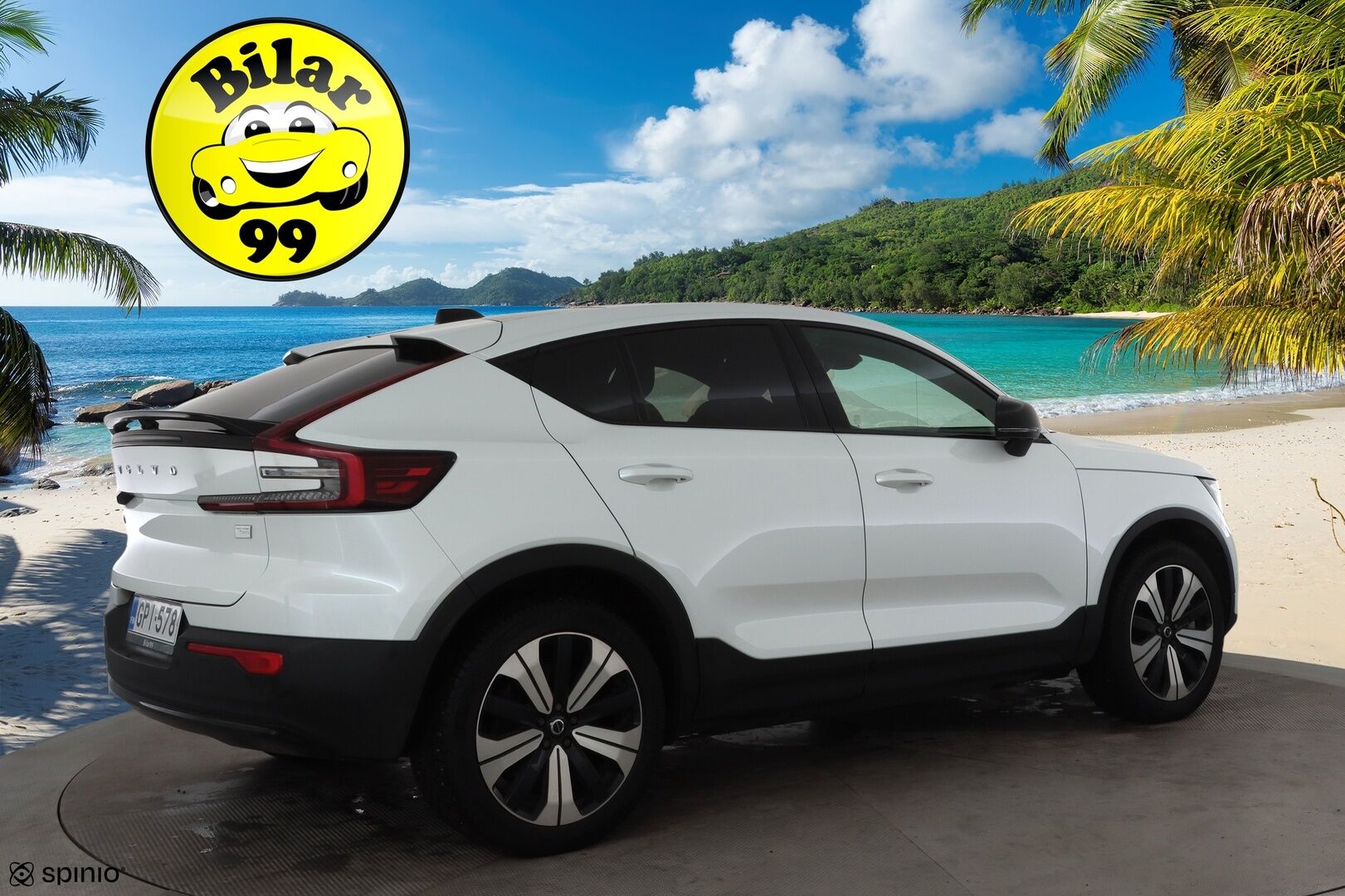 Volvo C40 2023 Recharge Twin Ultimate aut * ILP / Lasikatto / ACC / LED / 360 / Sportpenkki Muistilla / Navi * - H&K / Suomi-auto / Kahdet renkaat aluvanteilla / 2x Latauskaapelit / Merkkihuollot