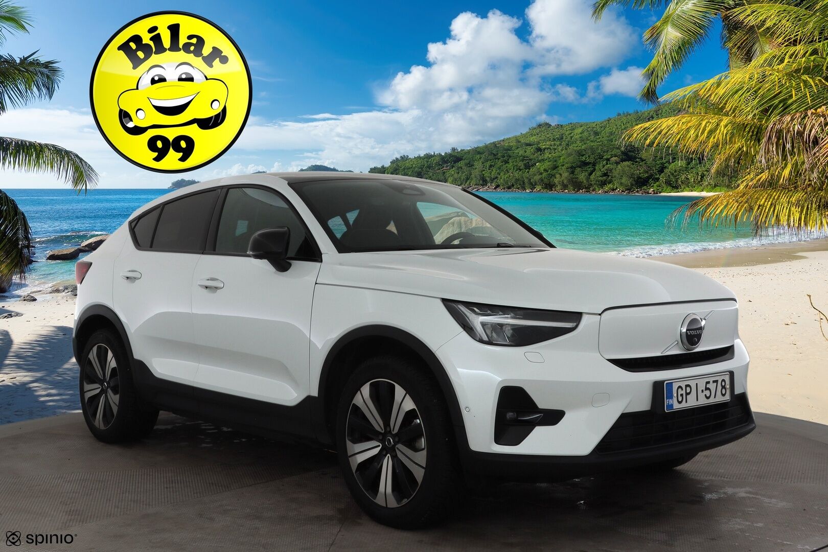 Volvo C40 2023 Recharge Twin Ultimate aut * ILP / Lasikatto / ACC / LED / 360 / Sportpenkki Muistilla / Navi * - H&K / Suomi-auto / Kahdet renkaat aluvanteilla / 2x Latauskaapelit / Merkkihuollot - HULLUT AVAJAISHULINAT KORKOTARJOUS 3,29 %