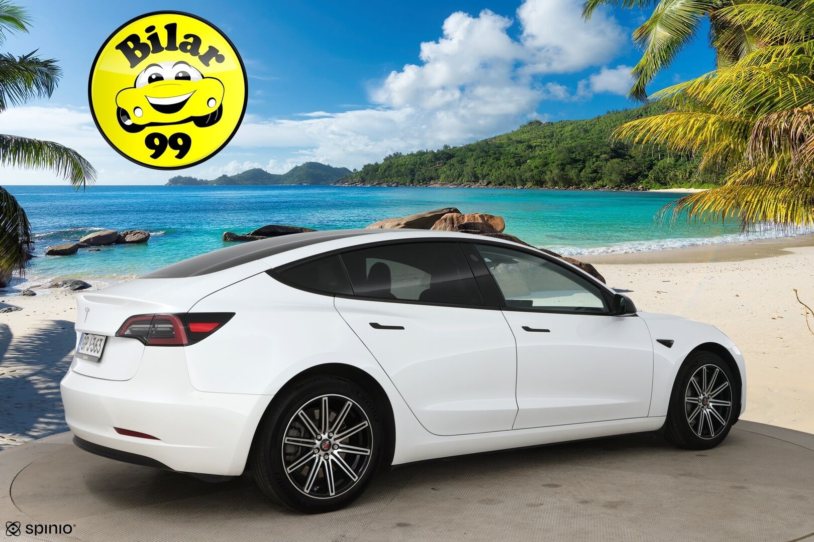 Tesla Model 3 2023 RWD / *Lasikatto / Lämpöpumppu / Adapt.Vakkari / Matrix-LED / P.kamera / Navi / Premium audio / AMD Ryzen - 2x vanteet & renkaat
