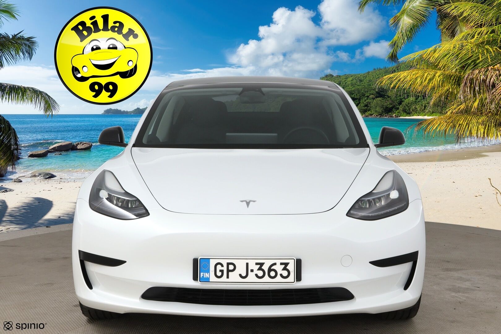 Tesla Model 3 2023 RWD / *Lasikatto / Lämpöpumppu / Adapt.Vakkari / Matrix-LED / P.kamera / Navi / Premium audio / AMD Ryzen - 2x vanteet & renkaat
