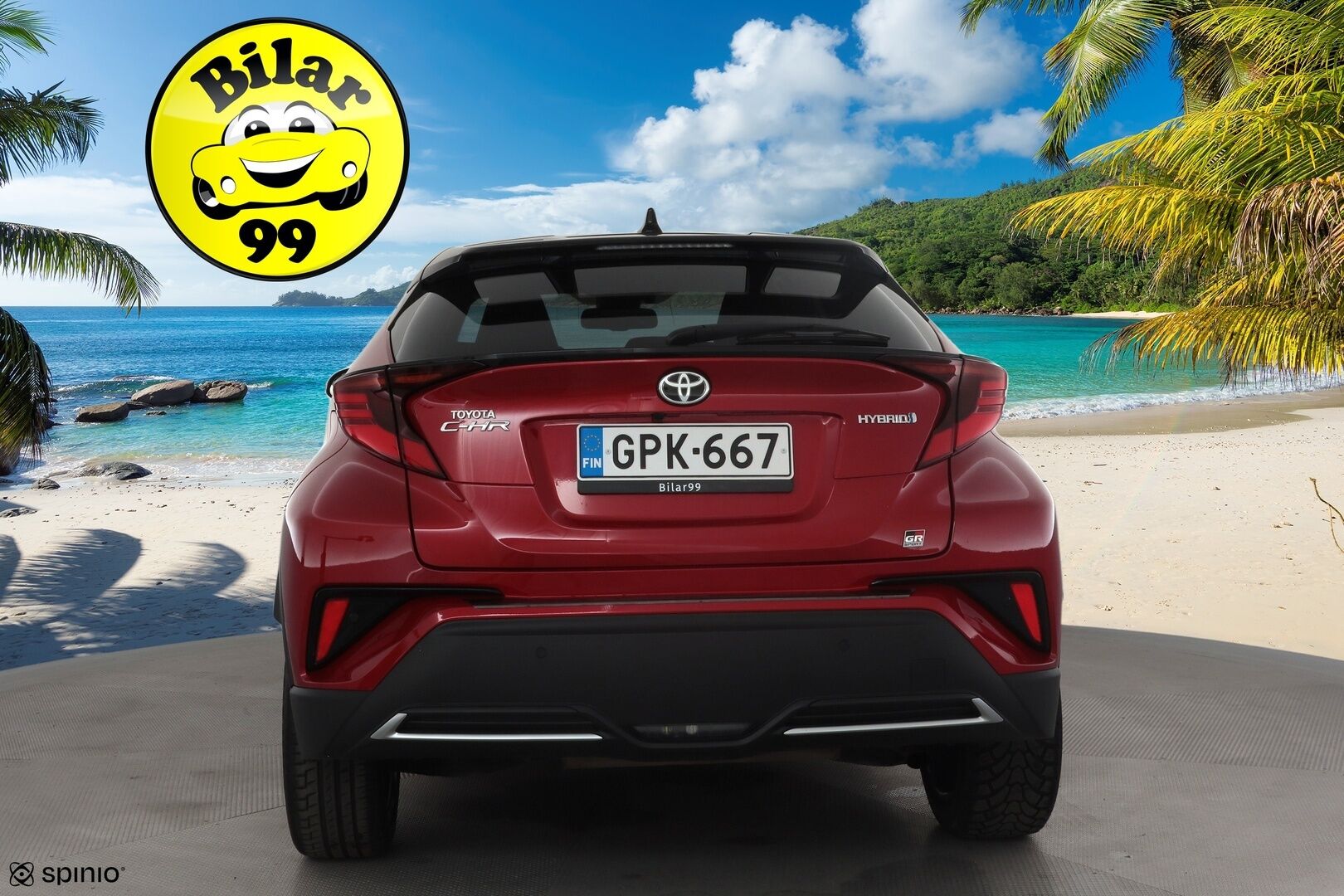 Toyota C-HR 2021 2,0 Hybrid GR Sport * ACC / P.kamera / LED / Navi / JBL / Sähköpenkki / KeylessGo / Sporttipenkit * - Kahdet renkaat aluvanteilla / Juuri huollettu!