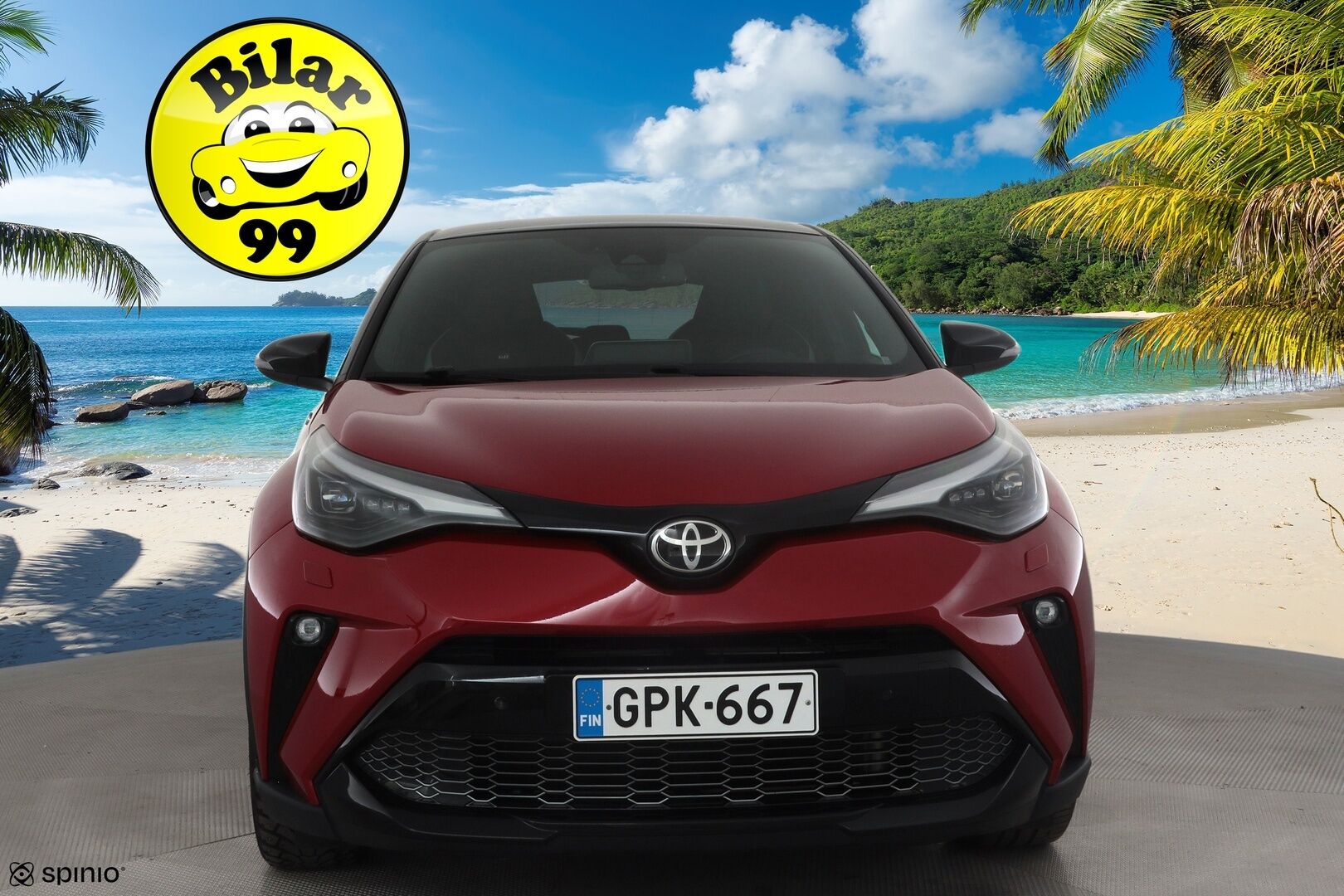 Toyota C-HR 2021 2,0 Hybrid GR Sport * ACC / P.kamera / LED / Navi / JBL / Sähköpenkki / KeylessGo / Sporttipenkit * - Kahdet renkaat aluvanteilla / Juuri huollettu!
