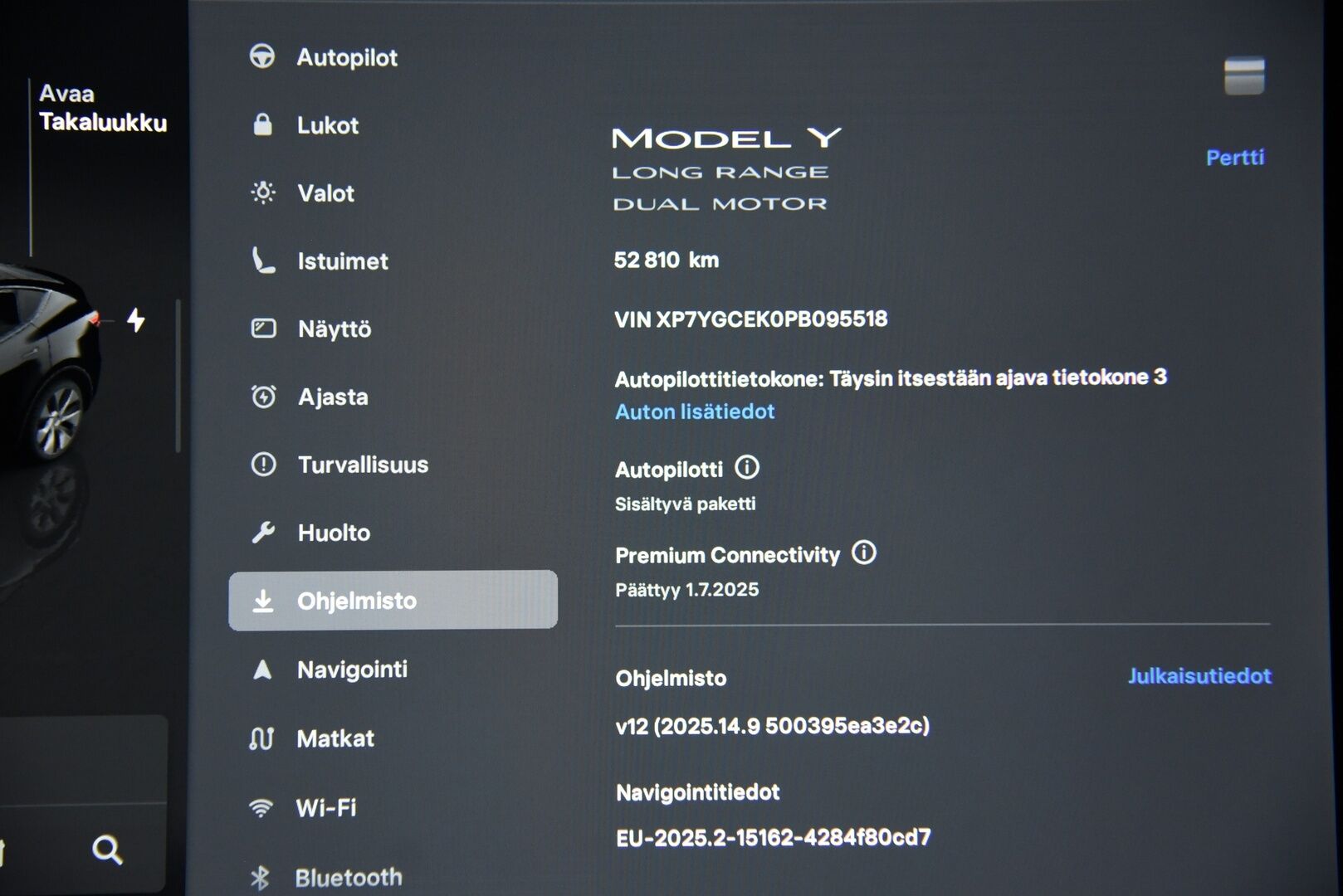 Tesla Model Y 2023 Long Range AWD / Matrix-LED / Vetokoukku / Lämpöpumppu / Adapt. vak / Lasikatto / Autopilot / AMD-Ryzen - 3,99 % KORKOTARJOUS TÄHÄN AUTOON - 1-omisteinen Suomi-Auto vetokoukulla!