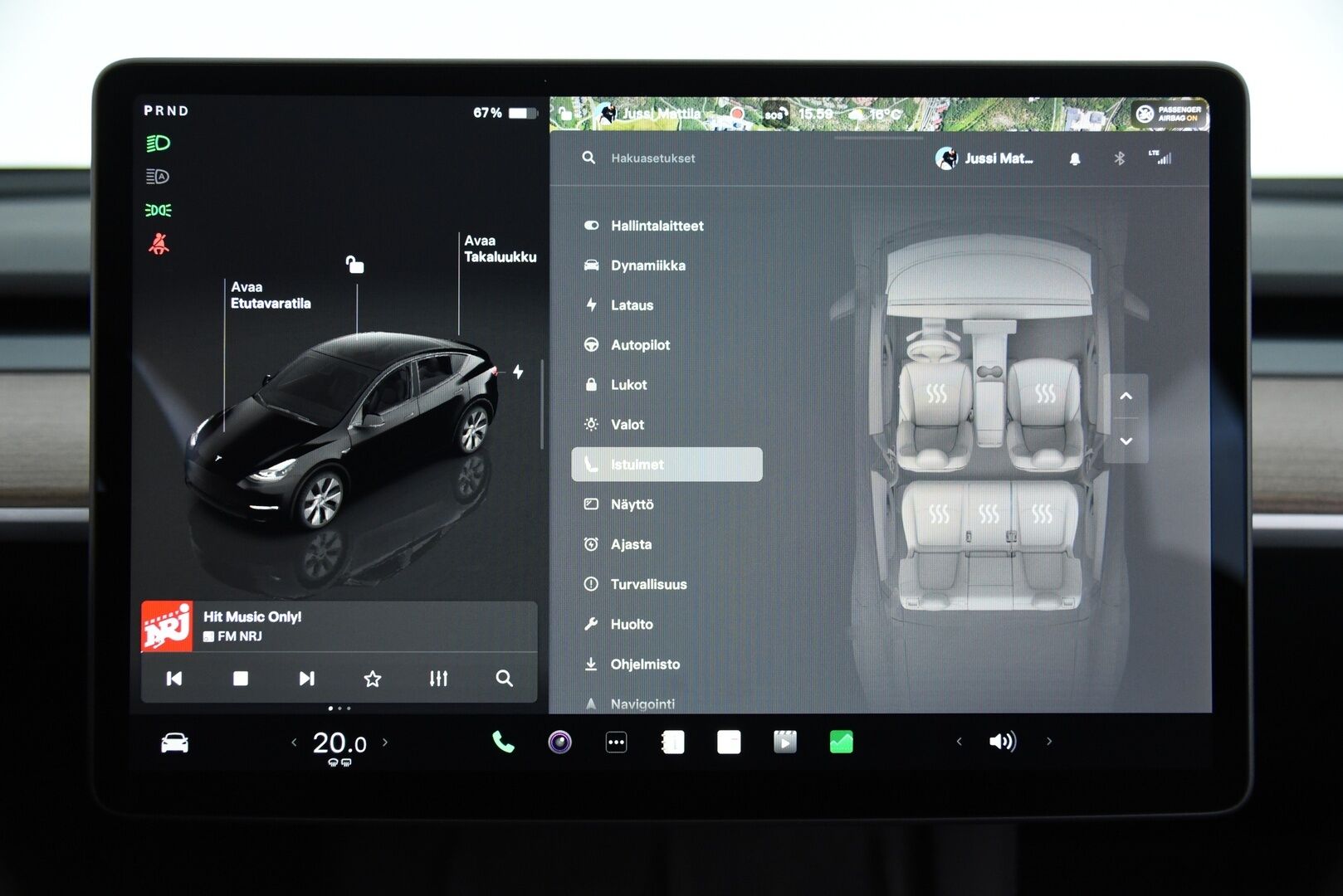 Tesla Model Y 2023 Long Range AWD / Matrix-LED / Vetokoukku / Lämpöpumppu / Adapt. vak / Lasikatto / Autopilot / AMD-Ryzen - 3,99 % KORKOTARJOUS TÄHÄN AUTOON - 1-omisteinen Suomi-Auto vetokoukulla!
