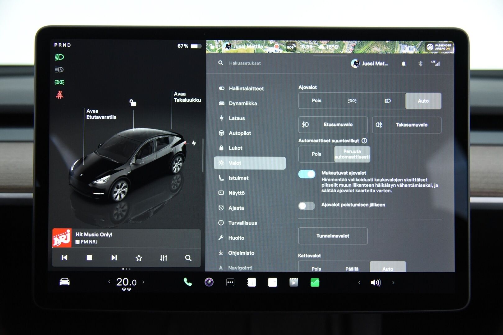 Tesla Model Y 2023 Long Range AWD / Matrix-LED / Vetokoukku / Lämpöpumppu / Adapt. vak / Lasikatto / Autopilot / AMD-Ryzen - 3,99 % KORKOTARJOUS TÄHÄN AUTOON - 1-omisteinen Suomi-Auto vetokoukulla!