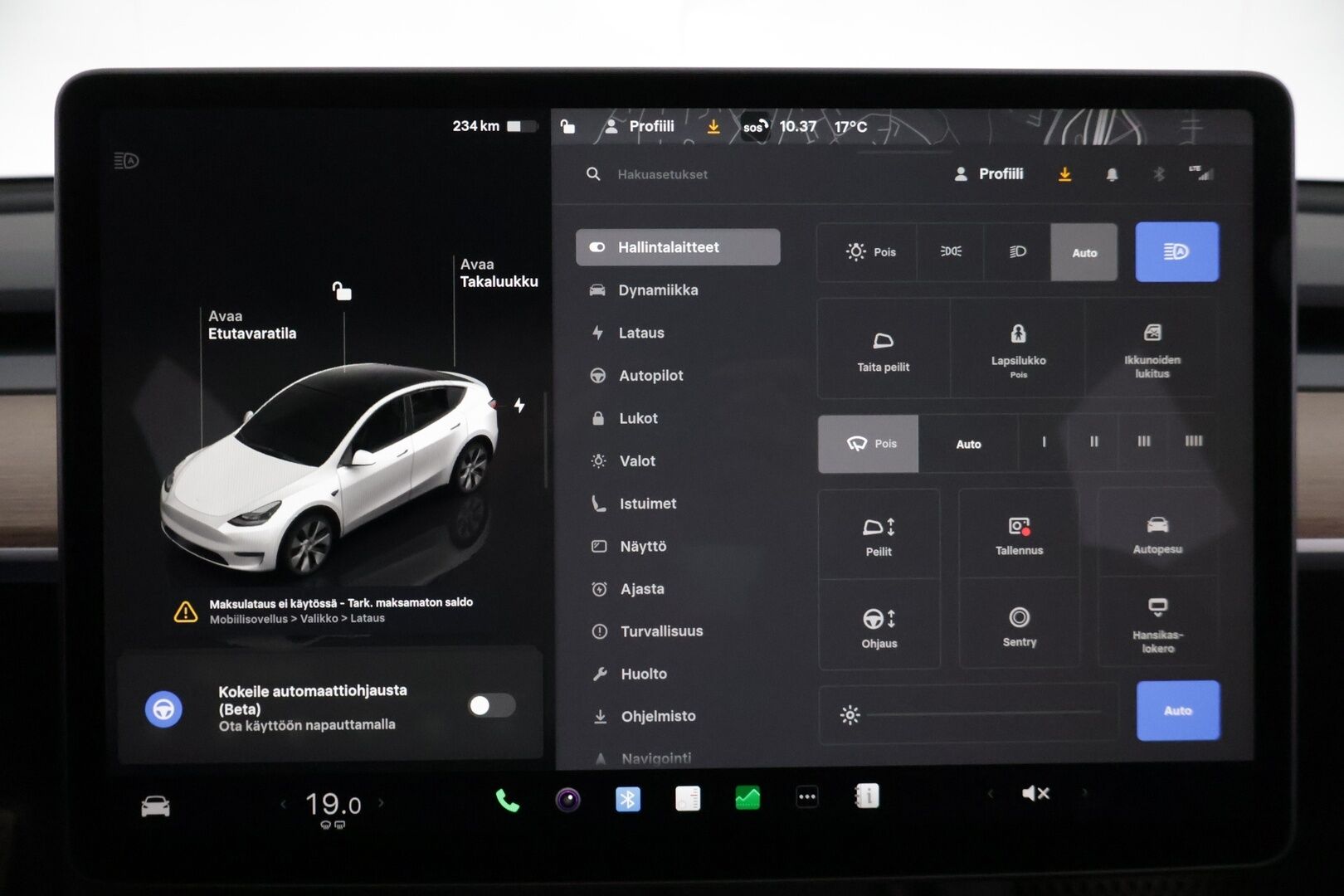 Tesla Model Y 2023 Long Range Dual Motor *ILP / Lasikatto / AMD Ryzen /  FSD3* - * AKKU KUNTOTARKASTETTU*  *2X Vanteet / Super Siisti / Perheauto*
