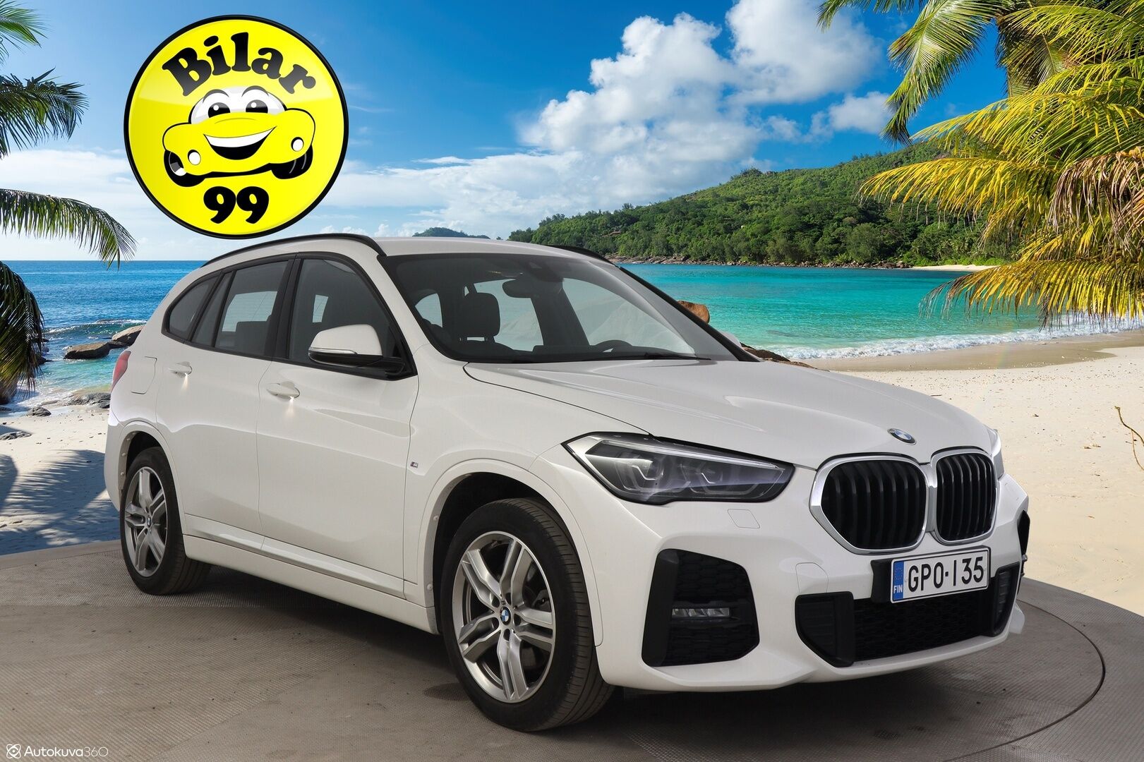 BMW X1 2021 10 kWh, xDrive 25e M-Sport Plug-In Hybrid *Blow-By Heater / HUD / Peruutuskamera / Sporttinahat / Koukku / Navi* - Fiksu taloudellinen M-Sport Bemari särmällä huoltohistorialla, nelivedolla sekä vetokoukulla varustettuna!