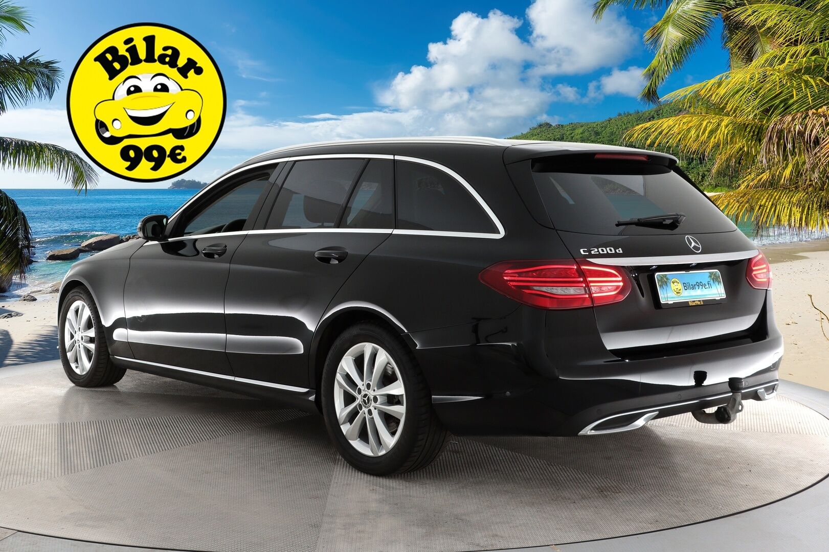 MERCEDES-BENZ C 2019 200 d T A Business *Facelift / Webasto / Navi / LED / Apple&Android / P.kamera / Koukku * - *Juuri saapunut / Juuri huollettu*