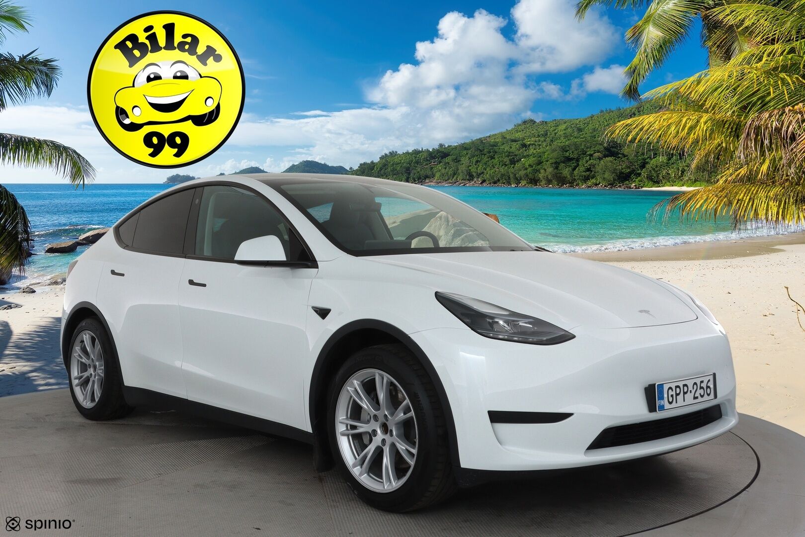 Tesla Model Y 2023 RWD - 3,99 % KORKOTARJOUS TÄHÄN AUTOON - 1Om Suomiauto / Lämpöpumppu / Vetokoukku / Matrix LED / Nahkasisusta / Premium Audio!