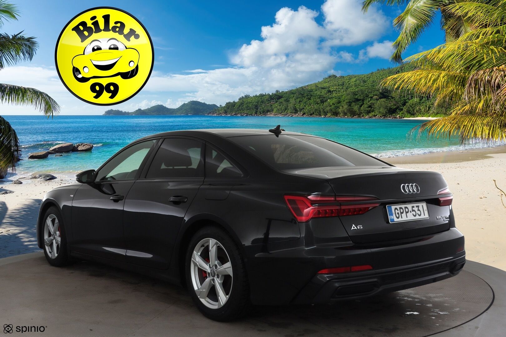 Audi A6 2021 55 TFSI e quattro S-line *Adapt.vakkari / P-Kamera / Matrix LED / Koukku / Black Optic* - Koti & kauppalaturi / Kahdet renkaat