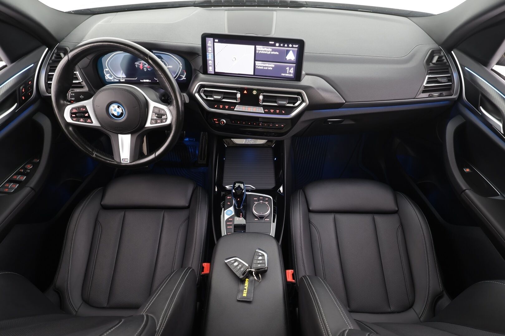 BMW iX3 2022 G08 M Sport Charged * ACC / Panorama / P.kamera / Adapt.LED / Muistipenkki / Koukku / Navi / Comfort Access * - Merkkihuollettu / Akku kuntotarkastettu SoH 97,2%