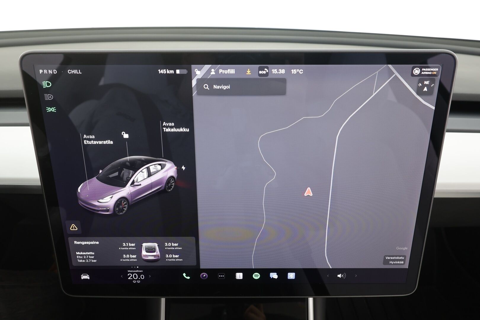 Tesla Model 3 2019 Performance Dual Motor AWD - | FSD | ACC | Valkoiset nahat | Muistipenkki | Lasikatto | Premium audio | P.kamera | Akuston esilämmitys | LED | Track mode | 