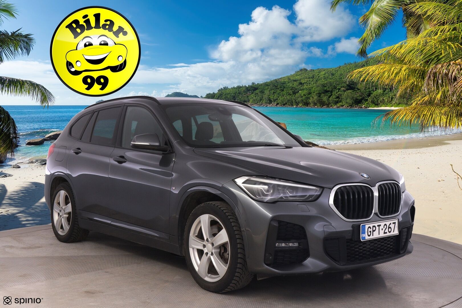 BMW X1 2022 F48 xDrive25e A Charged Edition M Sport * ACC / HUD / Koukku / Sporttipenkit / P.tutkat / LED / Navi * - SOH 90,3% / Kahdet renkaat aluvanteilla / Siistikuntoinen - HULLUT AVAJAISHULINAT KORKOTARJOUS 3,29 %