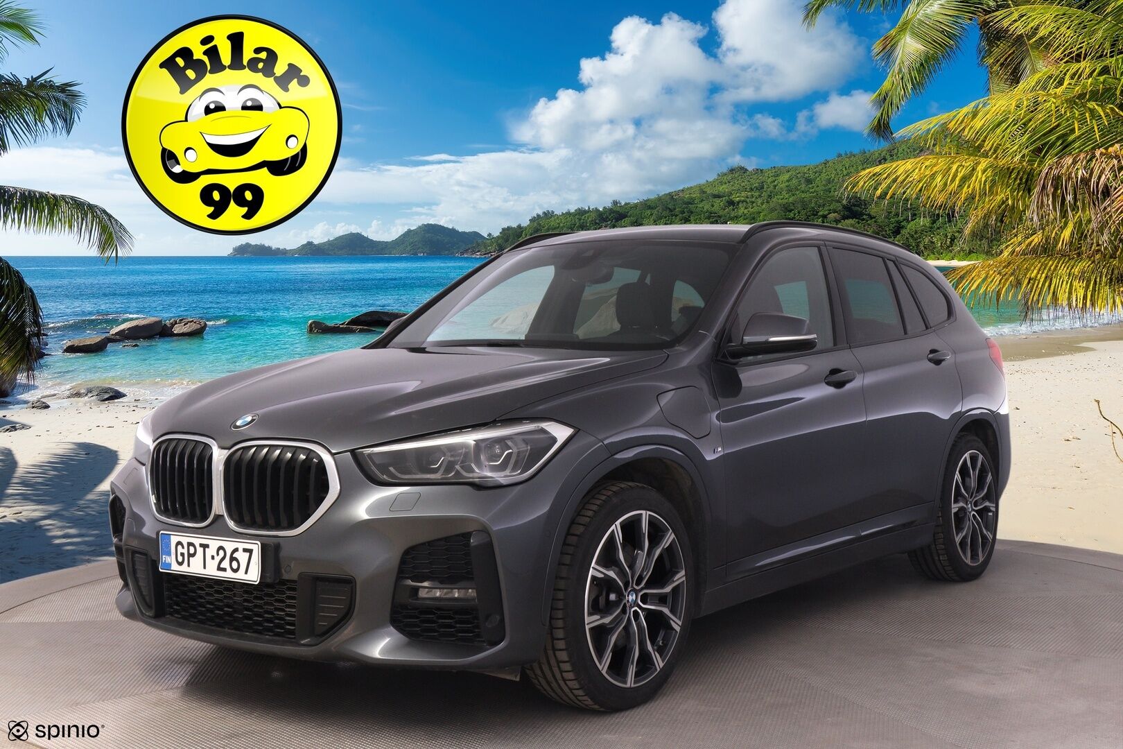 BMW X1 2022 F48 xDrive25e A Charged Edition M Sport * ACC / HUD / Koukku / Sporttipenkit / P.tutkat / LED / Navi * - SOH 90,3% / Kahdet renkaat aluvanteilla / Siistikuntoinen - HULLUT AVAJAISHULINAT KORKOTARJOUS 3,29 %