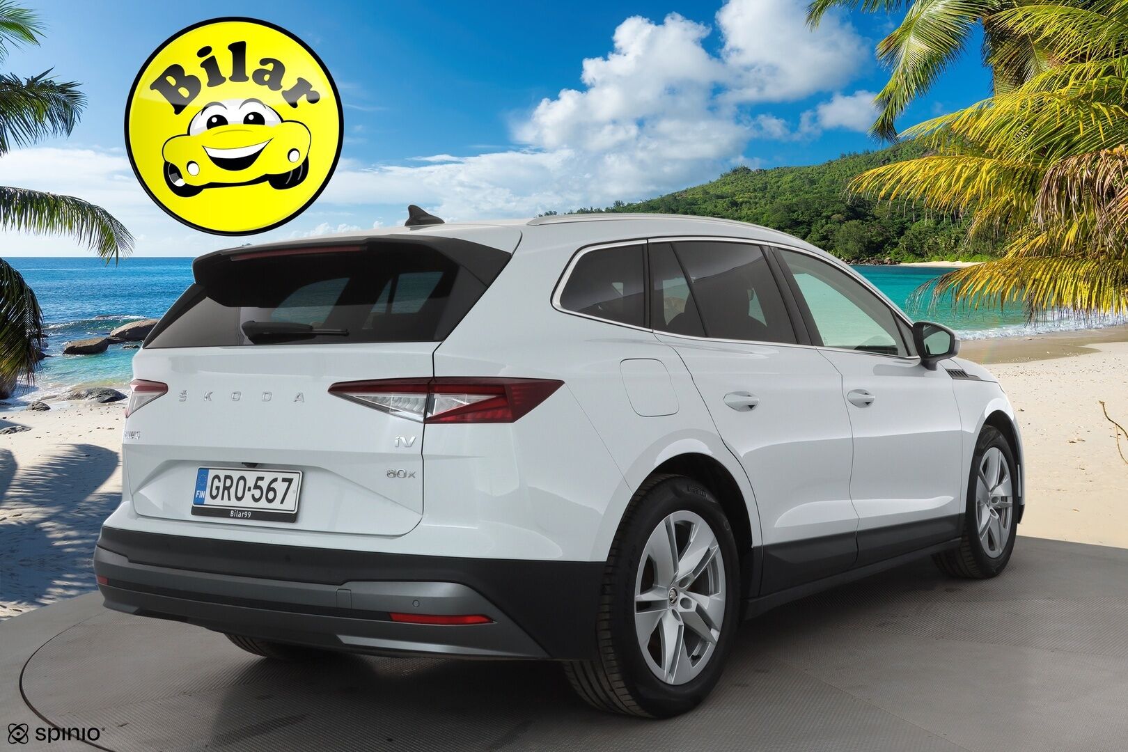 Skoda Enyaq 2022 80x 4x4 iV - Kahdet renkaat aluvanteilla | Merkkihuollettu | ACC | ILP | Koukku | Matrix LED | Puolinahat | Kamera | Navi | Keyless | Ratinlämmitin