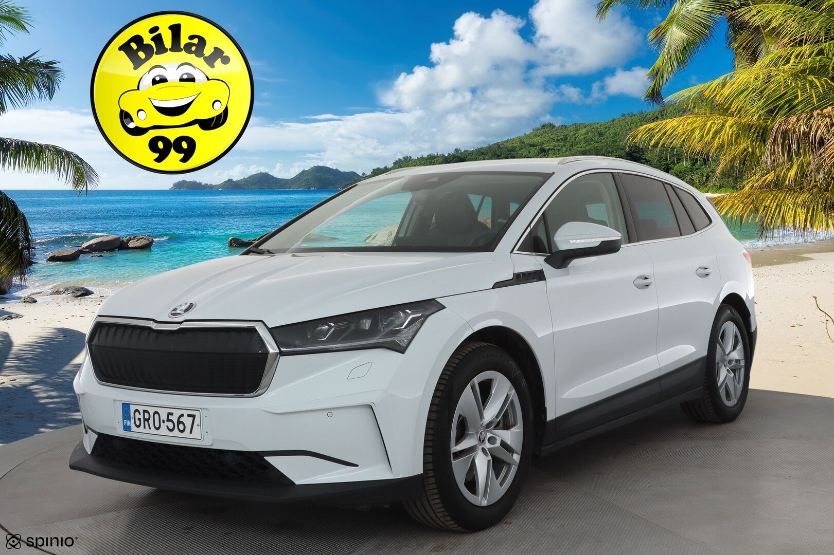Skoda Enyaq 2022 80x 4x4 iV * ACC / ILP / Koukku / Matrix LED / Puolinahat / P.Kamera / Navi / Keyless / Ratinlämmitin * - Kahdet renkaat aluvanteilla / Merkkihuollettu - HULLUT AVAJAISHULINAT KORKOTARJOUS 3,29 %