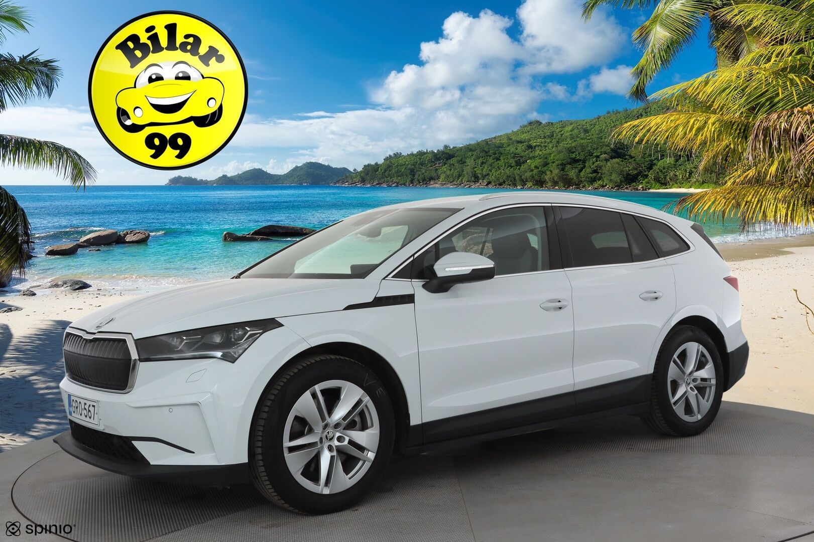 Skoda Enyaq 2022 80x 4x4 iV * ACC / ILP / Koukku / Matrix LED / Puolinahat / P.Kamera / Navi / Keyless / Ratinlämmitin * - Kahdet renkaat aluvanteilla / Merkkihuollettu - HULLUT AVAJAISHULINAT KORKOTARJOUS 3,29 %