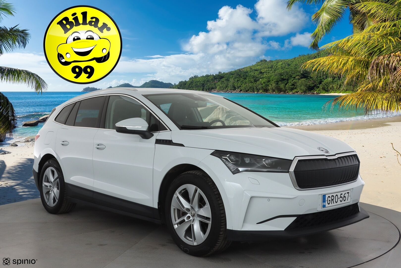 Skoda Enyaq 2022 80x 4x4 iV * ACC / ILP / Koukku / Matrix LED / Puolinahat / P.Kamera / Navi / Keyless / Ratinlämmitin * - Kahdet renkaat aluvanteilla / Merkkihuollettu - HULLUT AVAJAISHULINAT KORKOTARJOUS 3,29 %
