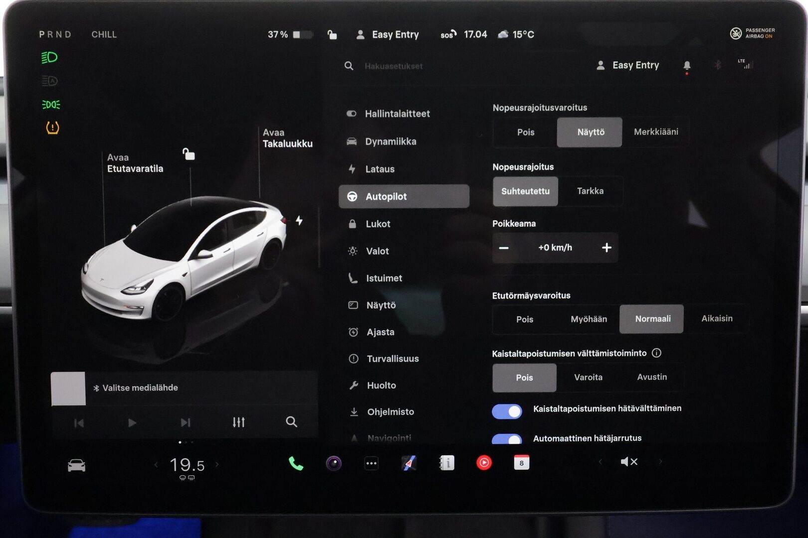 TESLA MODEL 3 2022 Long Range * ILP / ACC / Matrix-LED / P.kamera / Muistipenkki / Premium Audio / Navi / Kaistavahti / Keyless * - HULLUT BLACKWEEK JATKOT - KORKOTARJOUS 2,49%