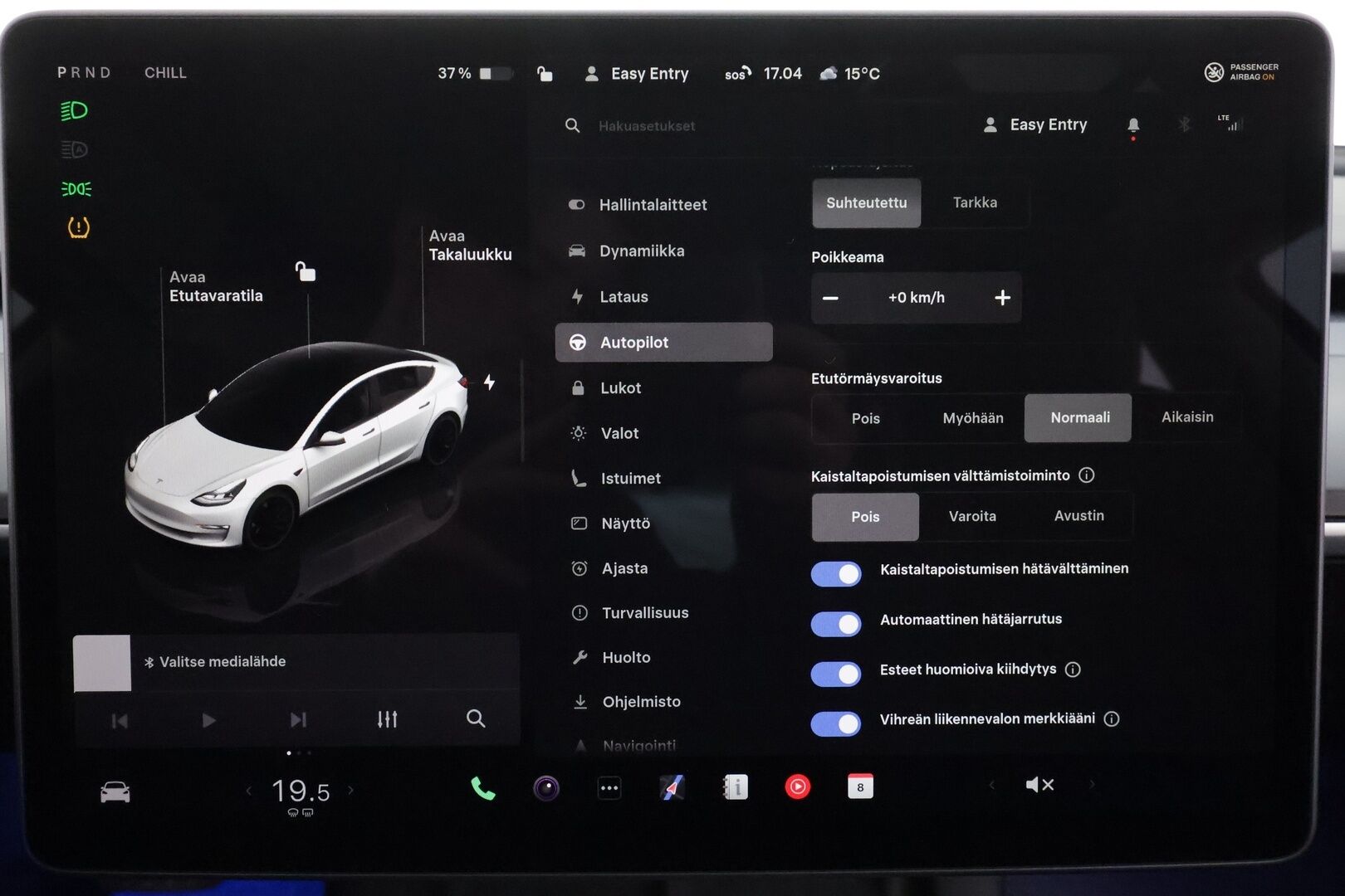 TESLA MODEL 3 2022 Performance Dual Motor * ILP / ACC / Matrix-LED / P.kamera / Muistipenkki / Premium Audio / Navi / Kaistavahti / Keyless * - Akku kuntotarkastettu 