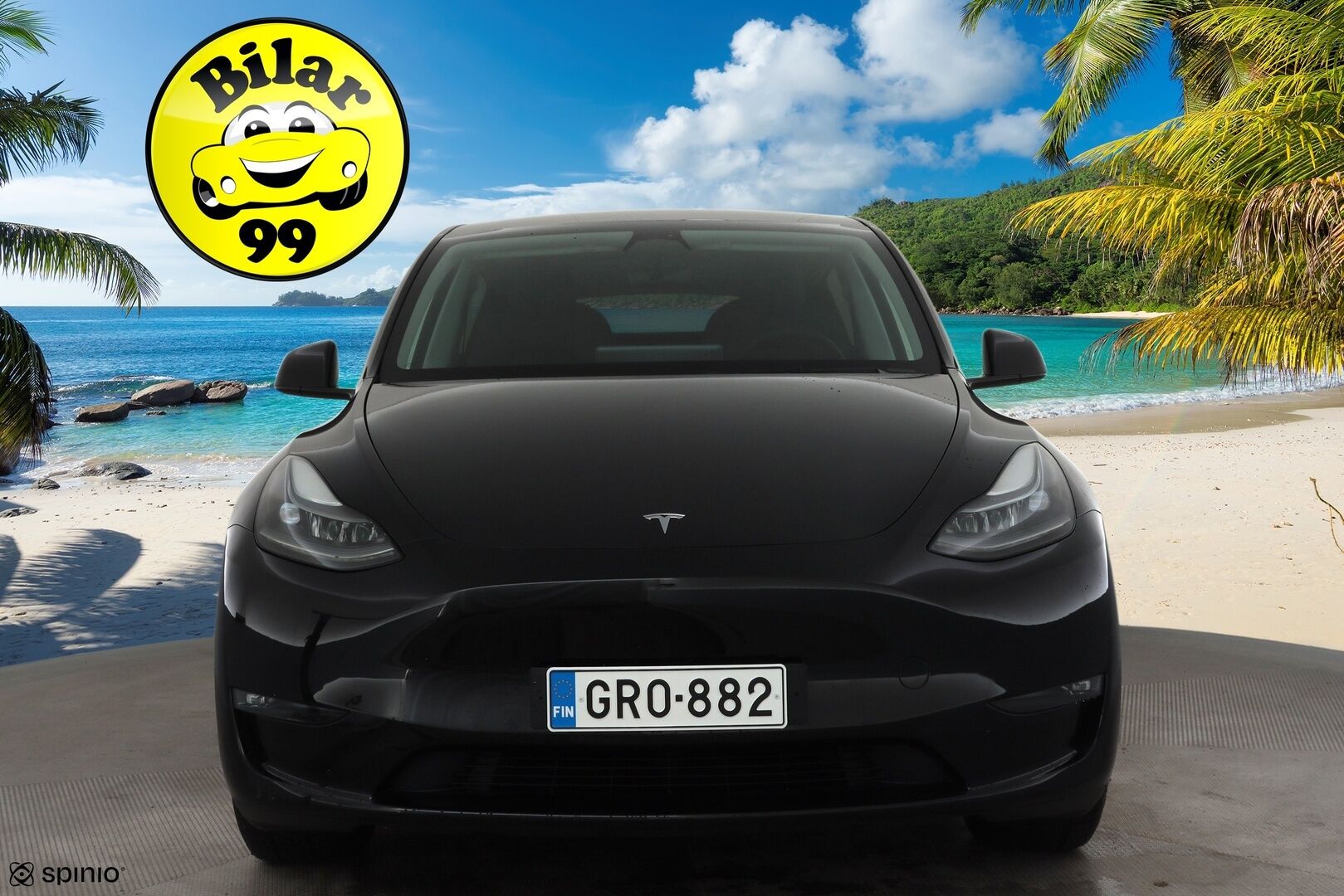 TESLA MODEL Y 2023 Long Range Dual Motor * Lasikatto / Premium Audio / P.kamera / Matrix LED / ILP / Nahat / Navi * - Kahdet renkaat aluvanteilla - HULLUT BLACKWEEK JATKOT - KORKOTARJOUS 2,49%