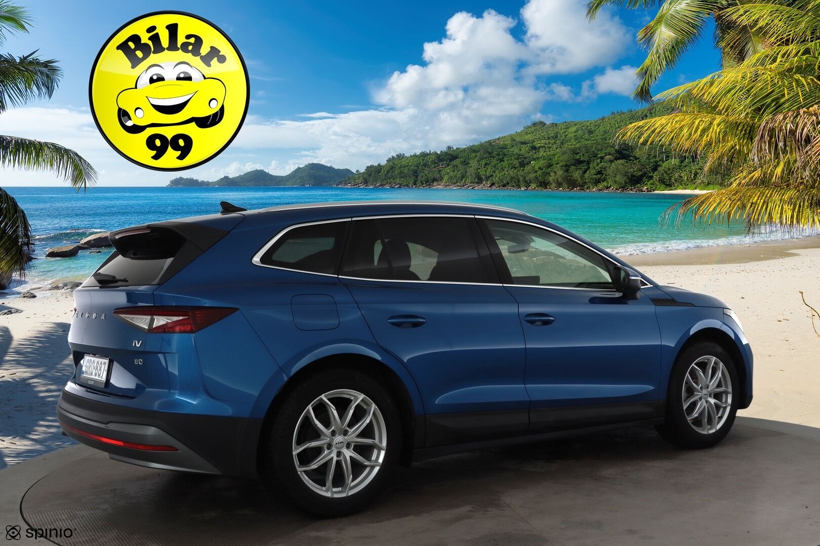 Skoda Enyaq 2022 80 iV * Lämpöpumppu / Vetokoukku / Adapt.Vakkari / Matrix LED / 360-Kamera / Navi / Kaistavahti / Keyless - Kahdet renkaat / Merkkihuollot