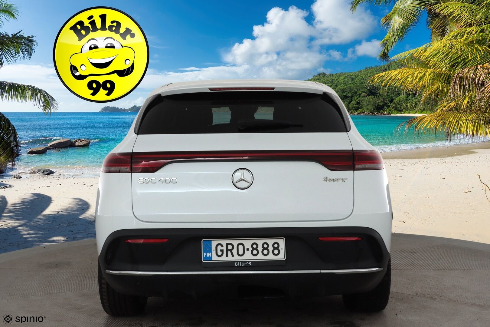 MERCEDES-BENZ EQC 2023 400 4Matic AMG * Distronic+ / 360° / Multibeam / HUD / Midline / Muistipenkit / Koukku / DTR+Q / KeylessGo / Puolinahat * - Kahdet renkaat aluvanteilla - HULLUT JOULUT KORKOTARJOUS 2,49% 