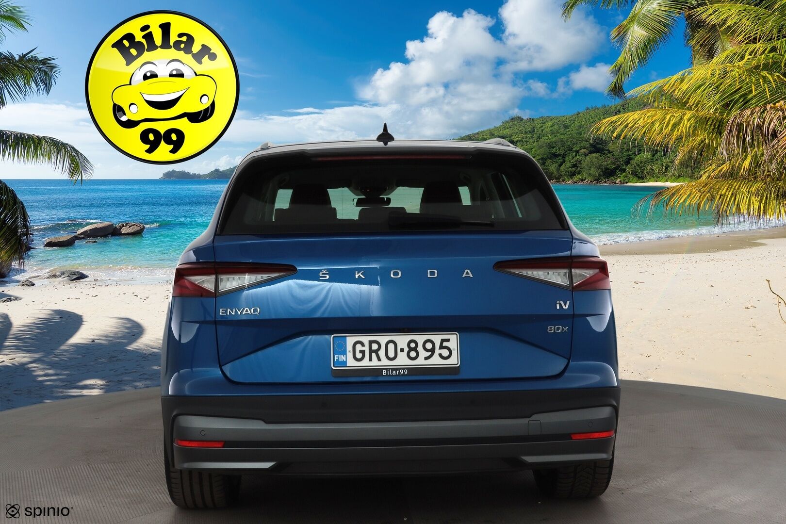 SKODA ENYAQ 2022 80X 4X4 195kW * HUD / ILP / Crystal light / Lasikatto / Ruskea nahkaverhoilu / ACC / Keyless / Navi* - Kauppa & Kotilaturi / Merkkihuolettu / Kahdet renkaat